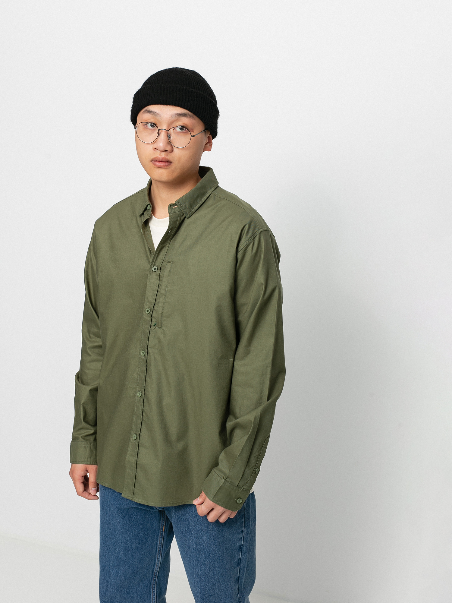Koszula Globe Foundation Ls (olive)