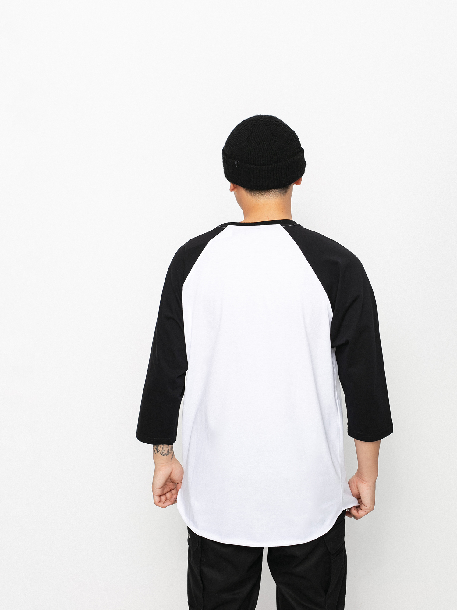 Longsleeve Nervous Comp 3/4 (white/black)