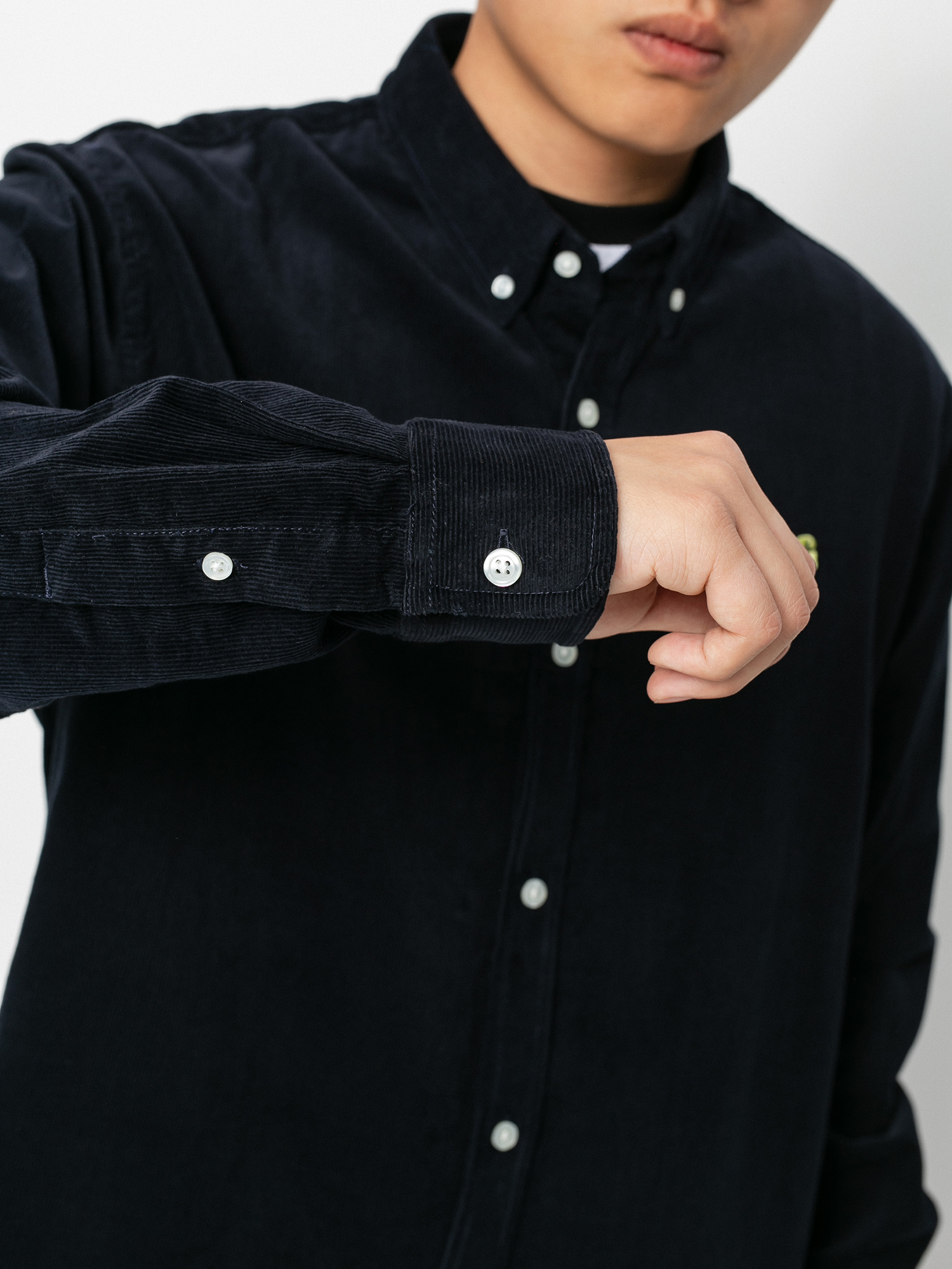 Koszula Carhartt WIP Madison Cord (dark navy/limoncello)