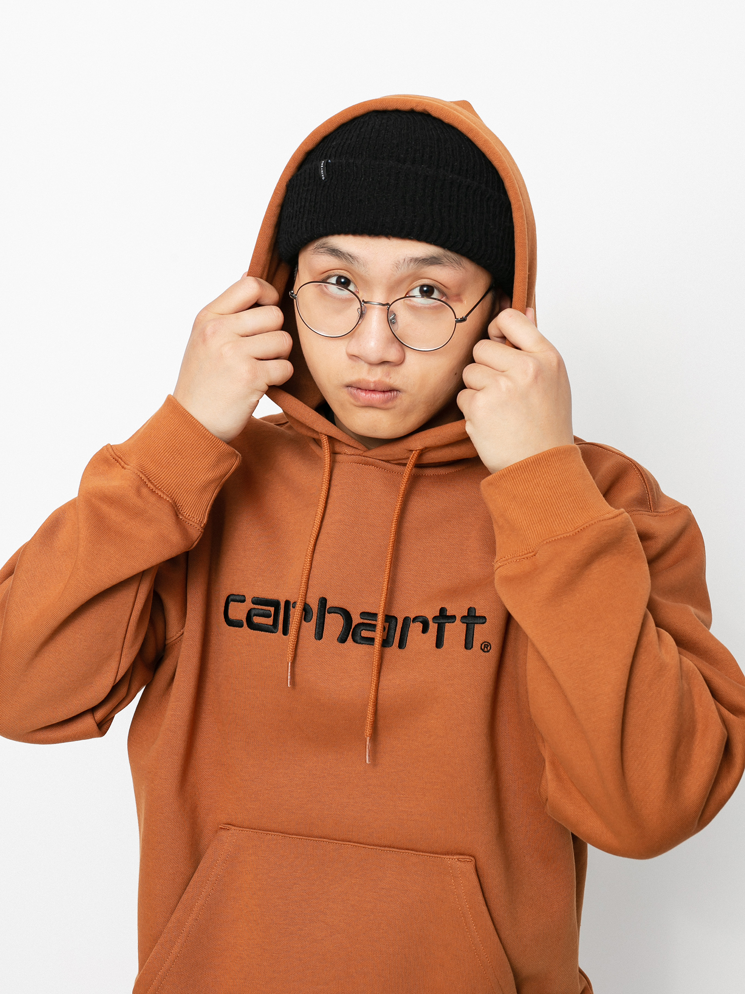 Bluza z kapturem Carhartt WIP Sweat HD (rum/black)