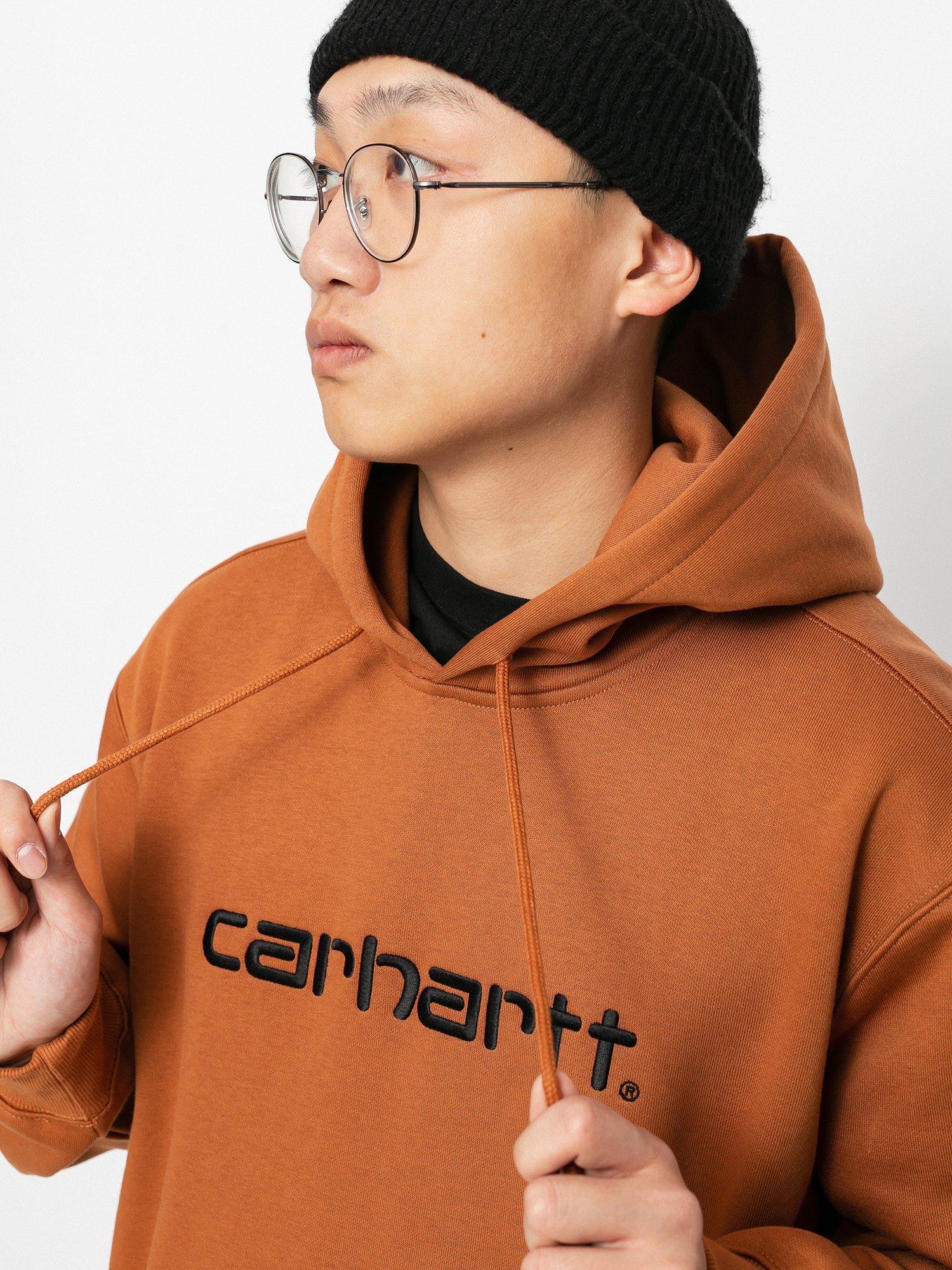 Bluza z kapturem Carhartt WIP Sweat HD (rum/black)