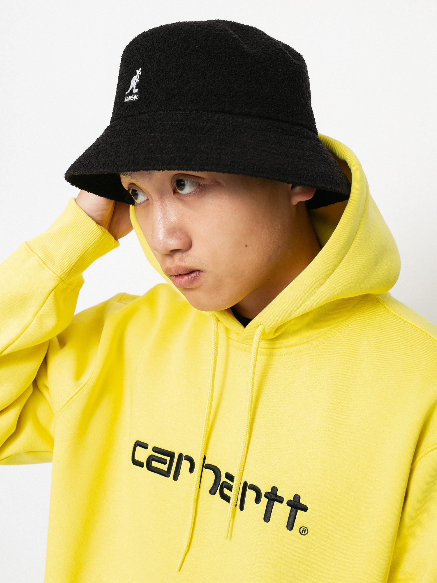 Bluza z kapturem Carhartt WIP Sweat HD (limoncello/black)