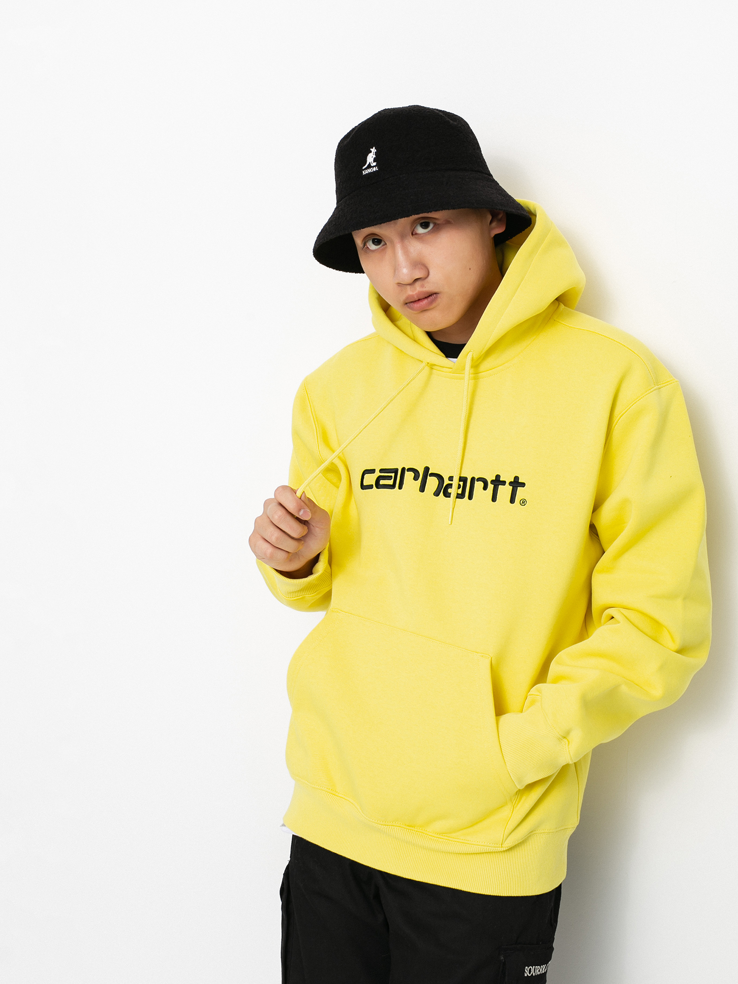 Bluza z kapturem Carhartt WIP Sweat HD (limoncello/black)