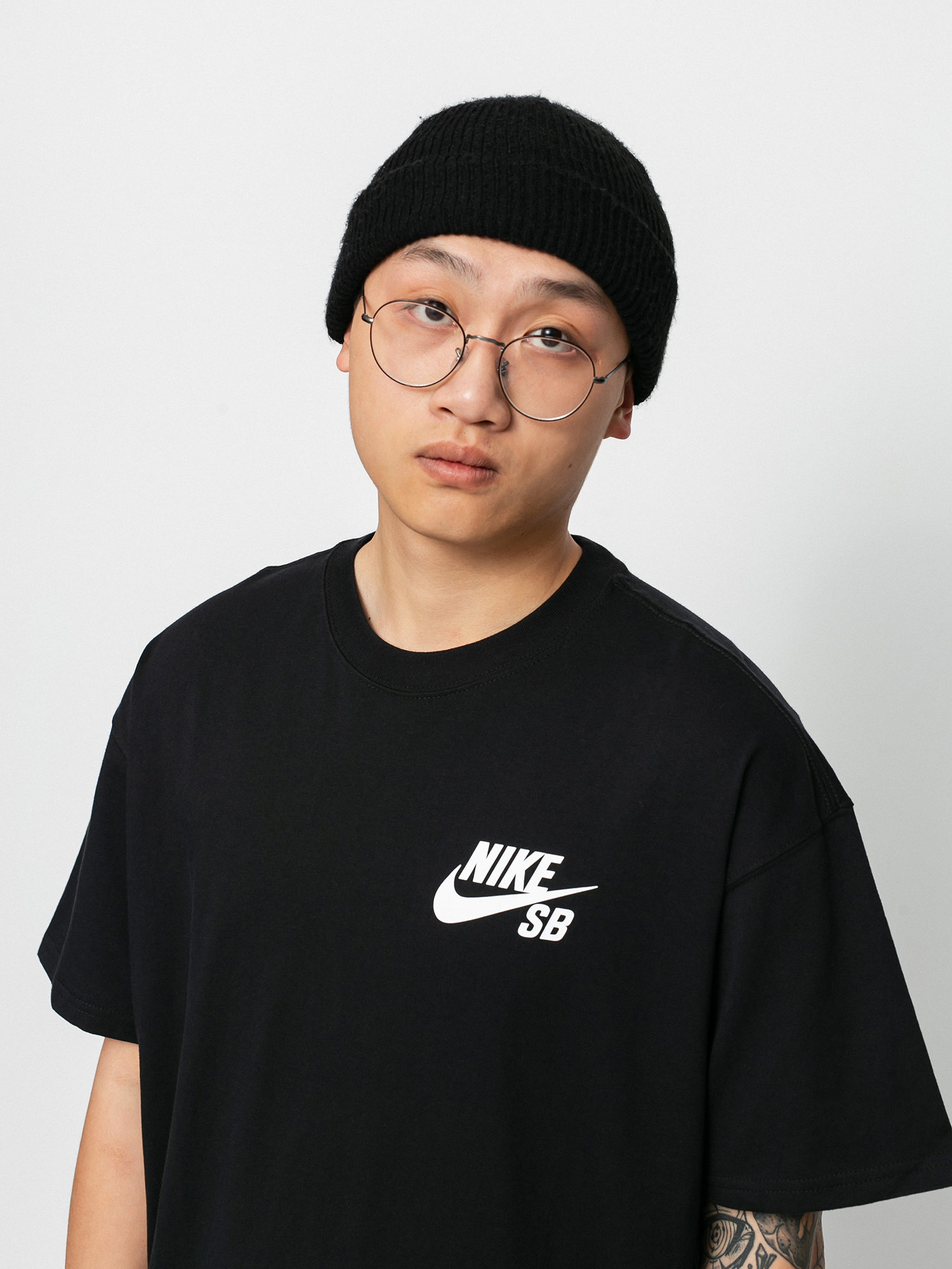 T-shirt Nike SB Logo (black/white)