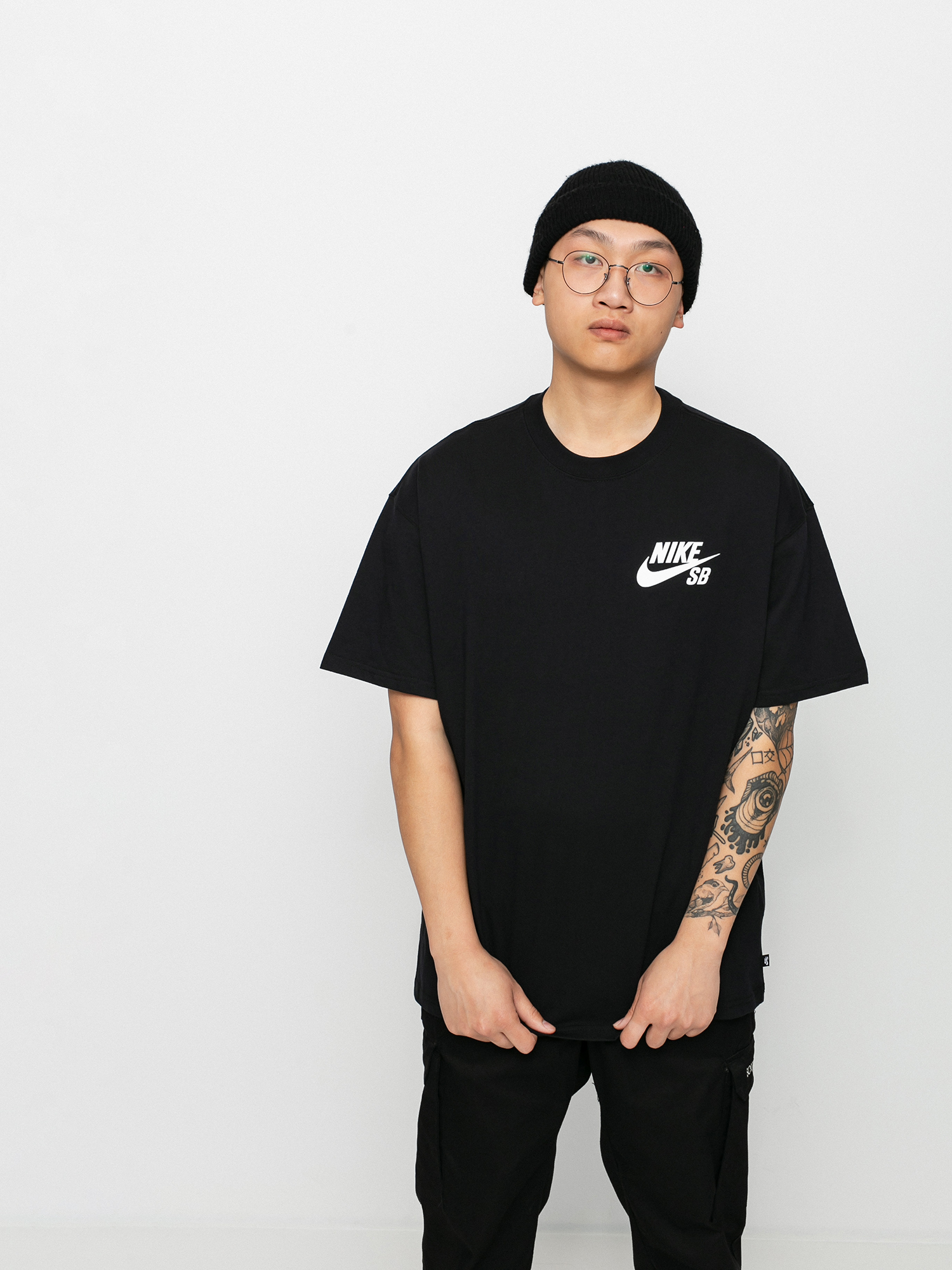 T-shirt Nike SB Logo (black/white)