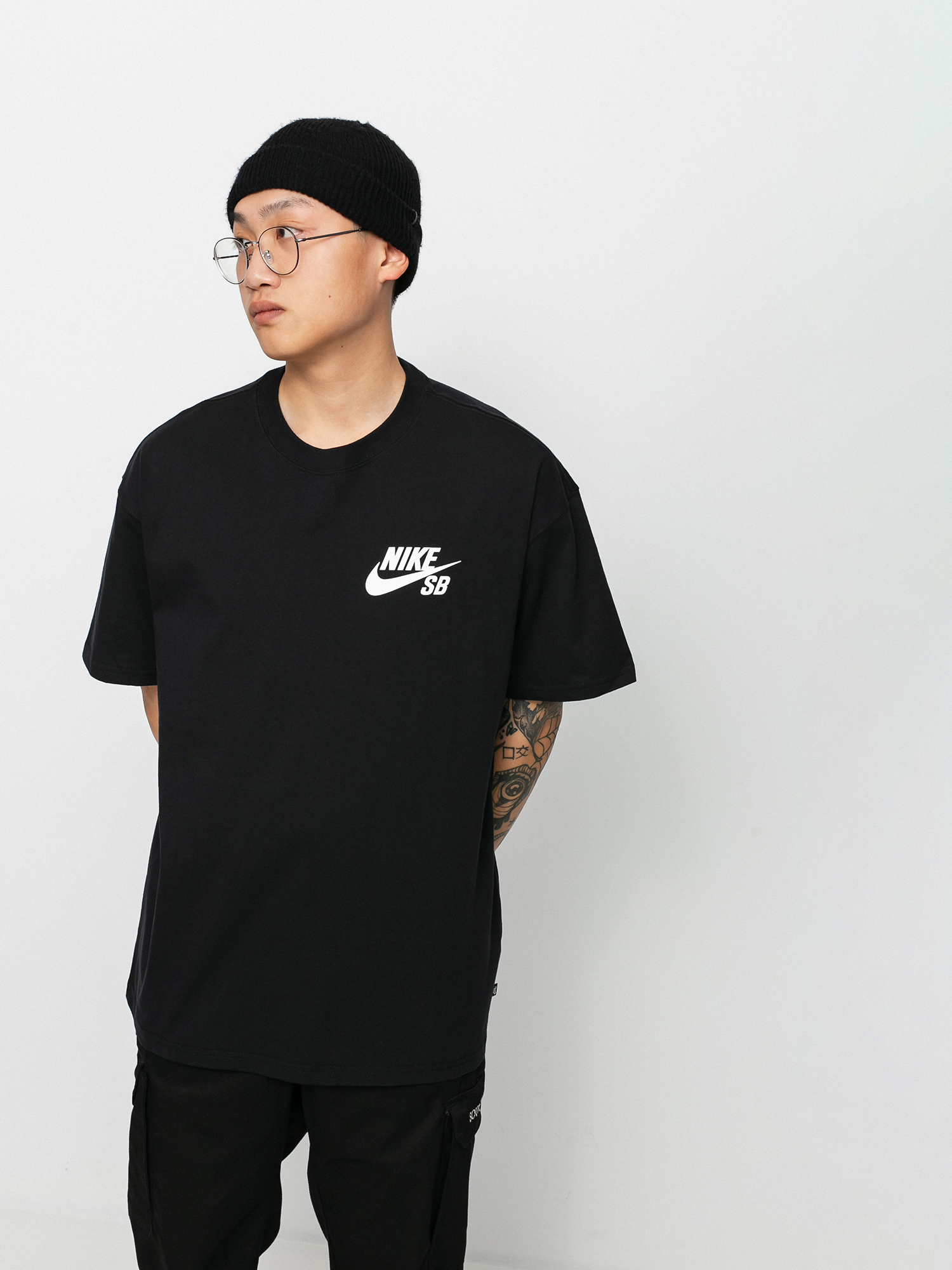 T-shirt Nike SB Logo (black/white)