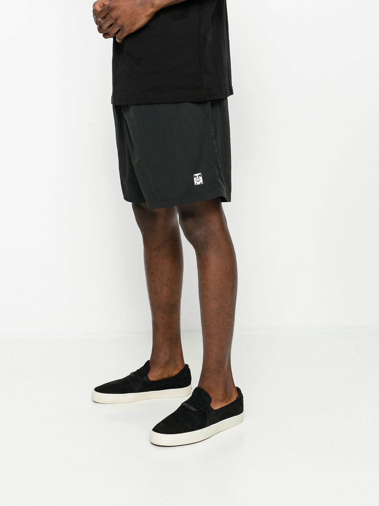 Szorty OBEY Easy Relaxed (black)
