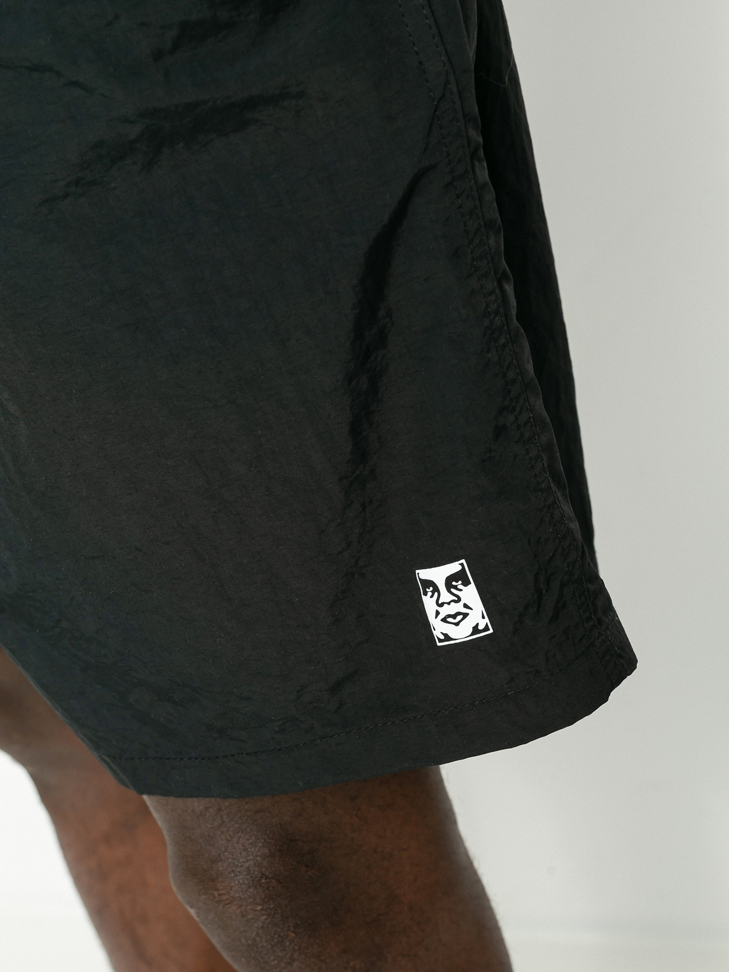 Szorty OBEY Easy Relaxed (black)