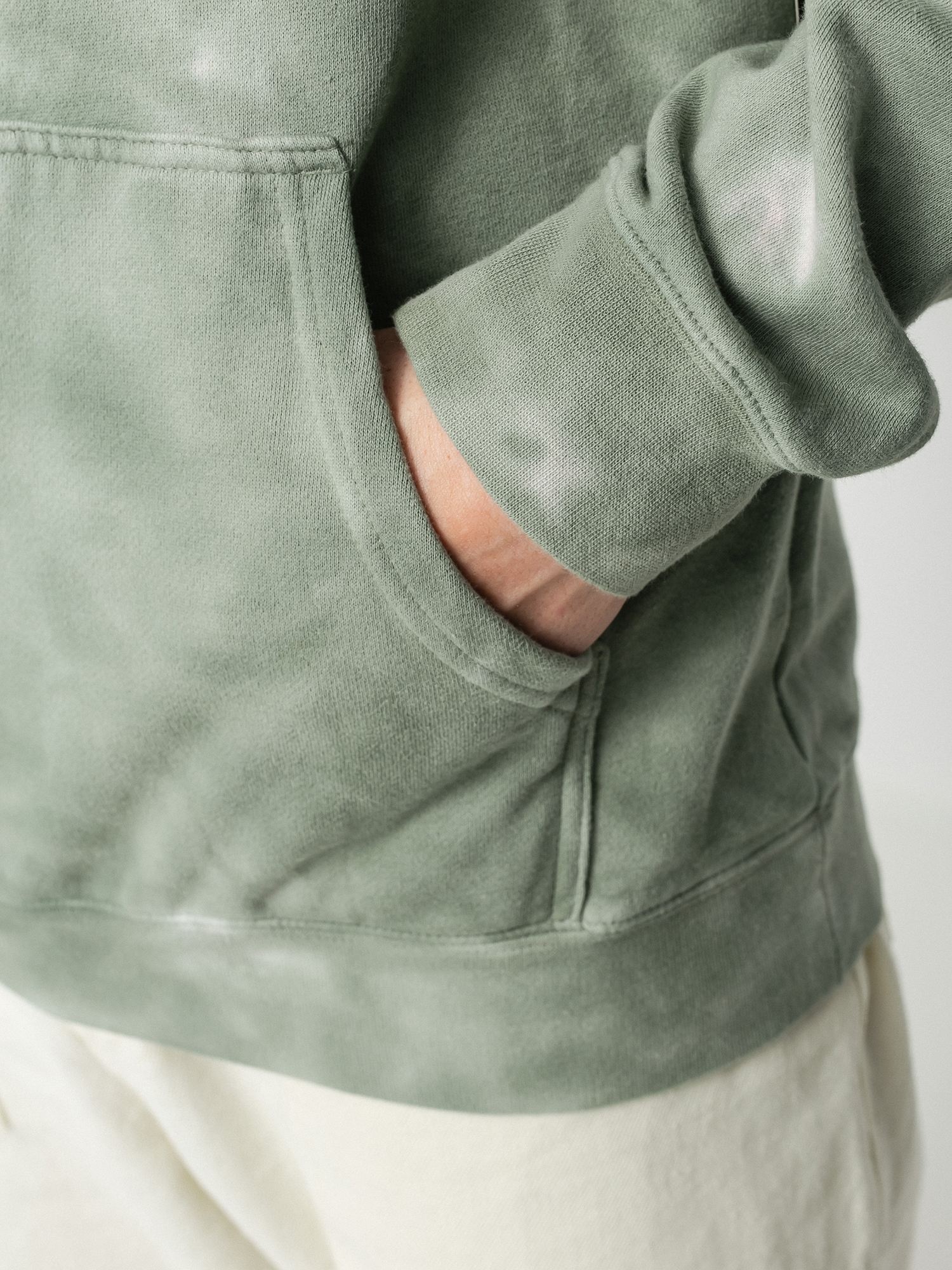 Bluza z kapturem RVCA Nearby Tie Dye HD (green)