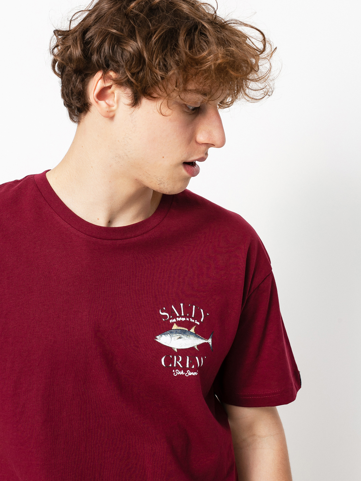 T-shirt Salty Crew Big Blue Premium (burgundy)