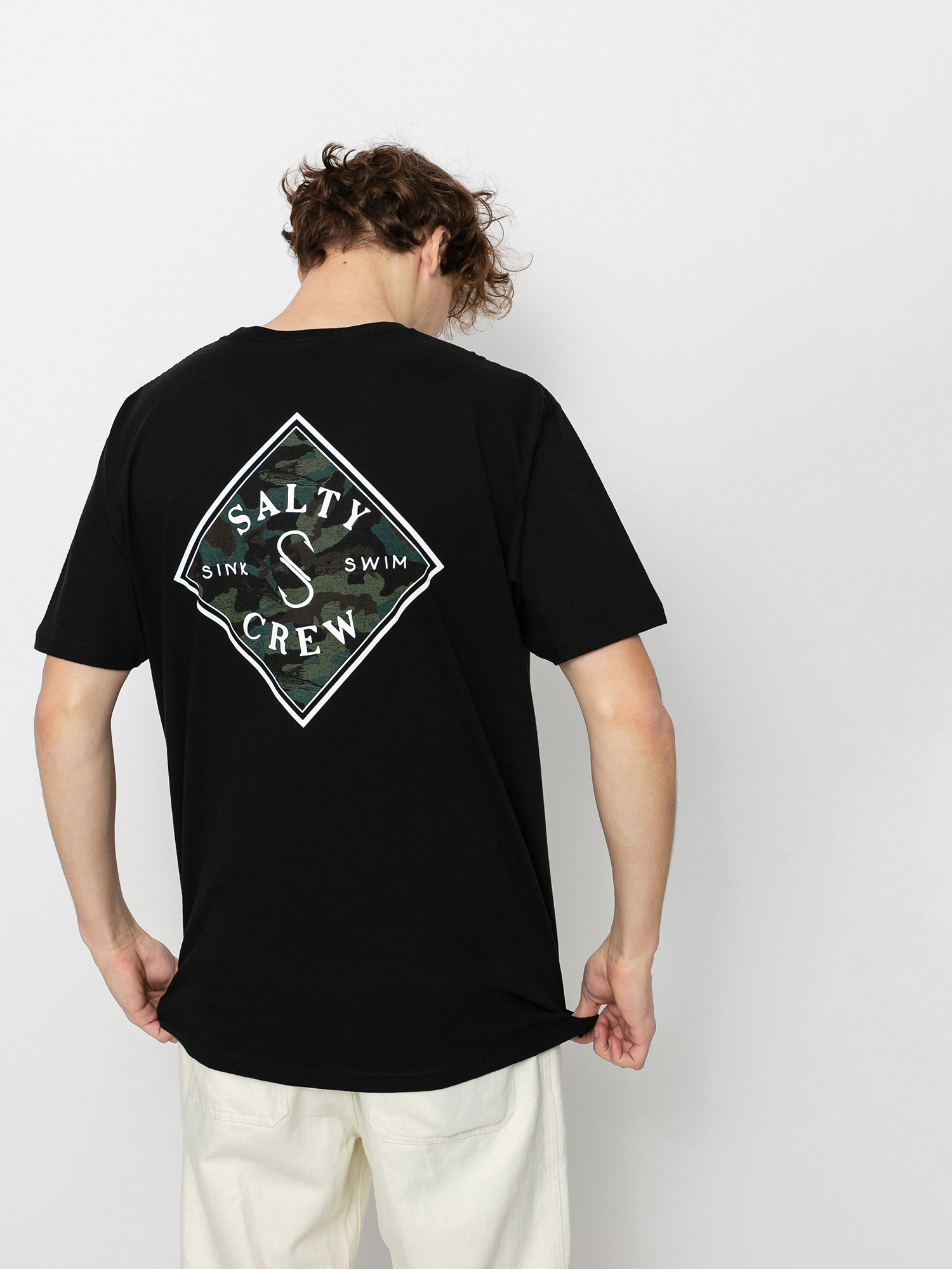 T-shirt Salty Crew Tippet Decoy Standard (black)