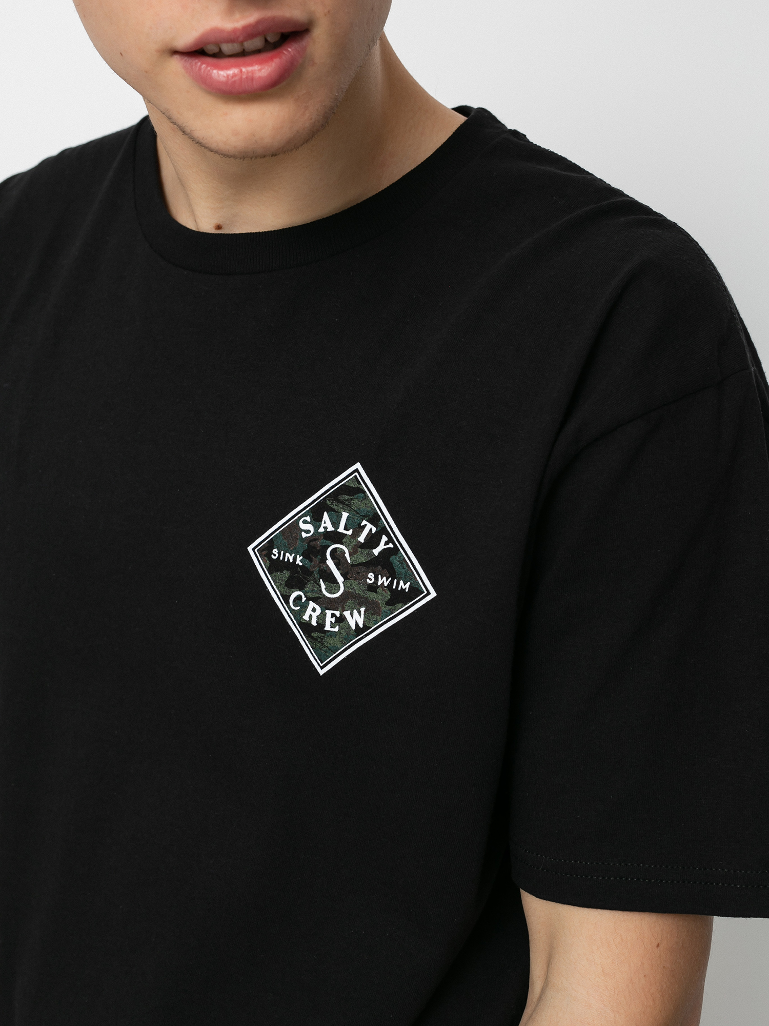 T-shirt Salty Crew Tippet Decoy Standard (black)