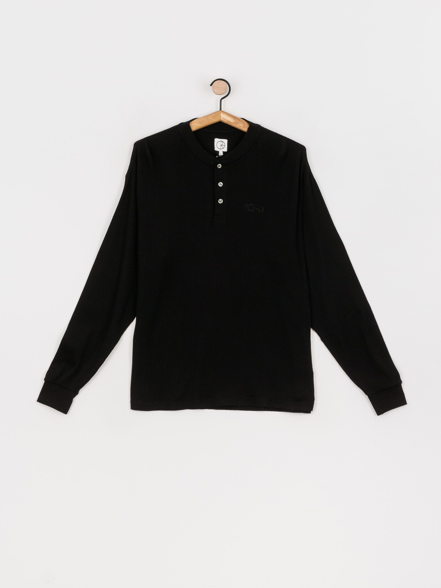 Longsleeve Polar Skate Rib Henley (black)