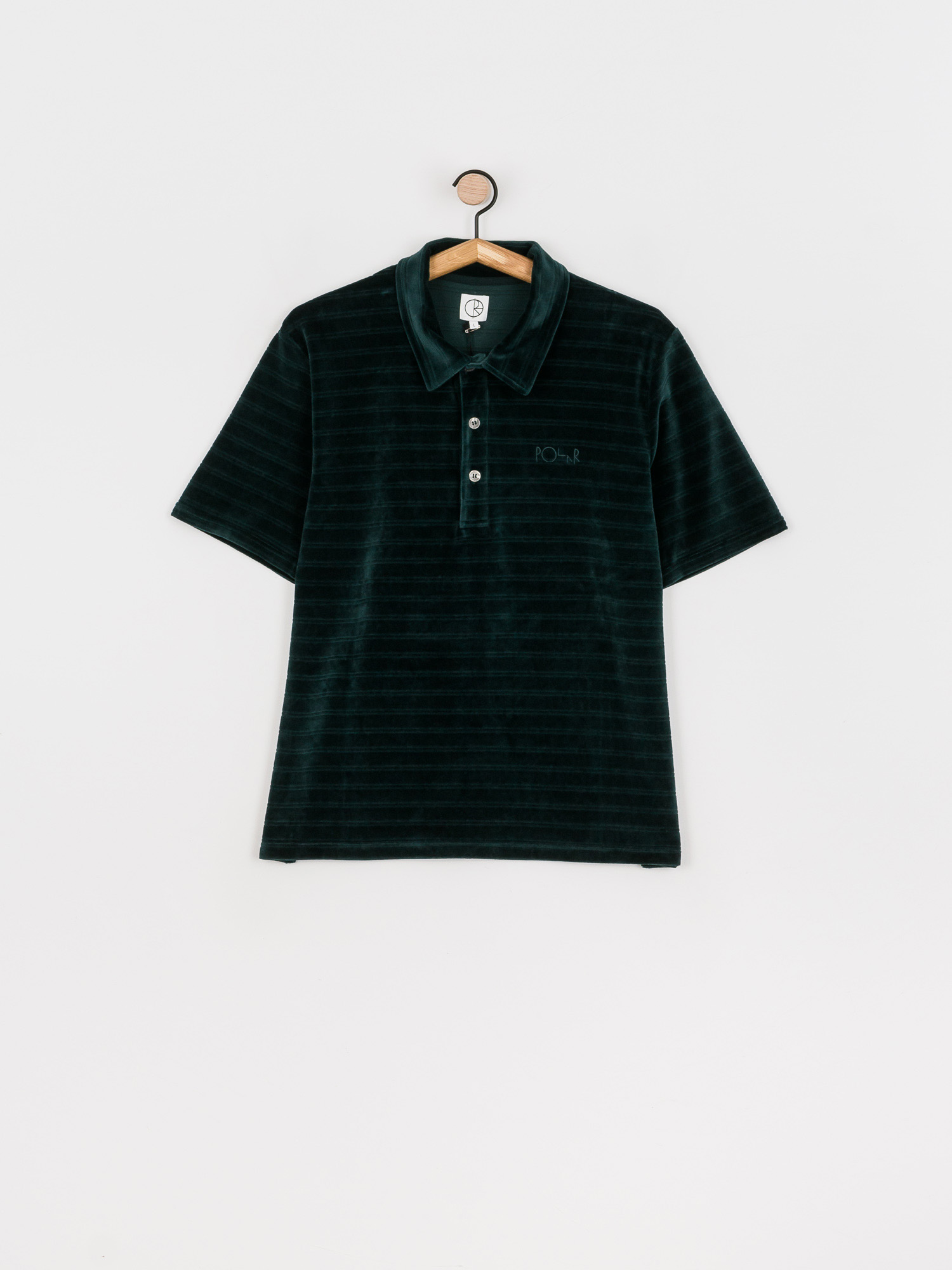 Polo Polar Skate Stripe Velour (dark green)