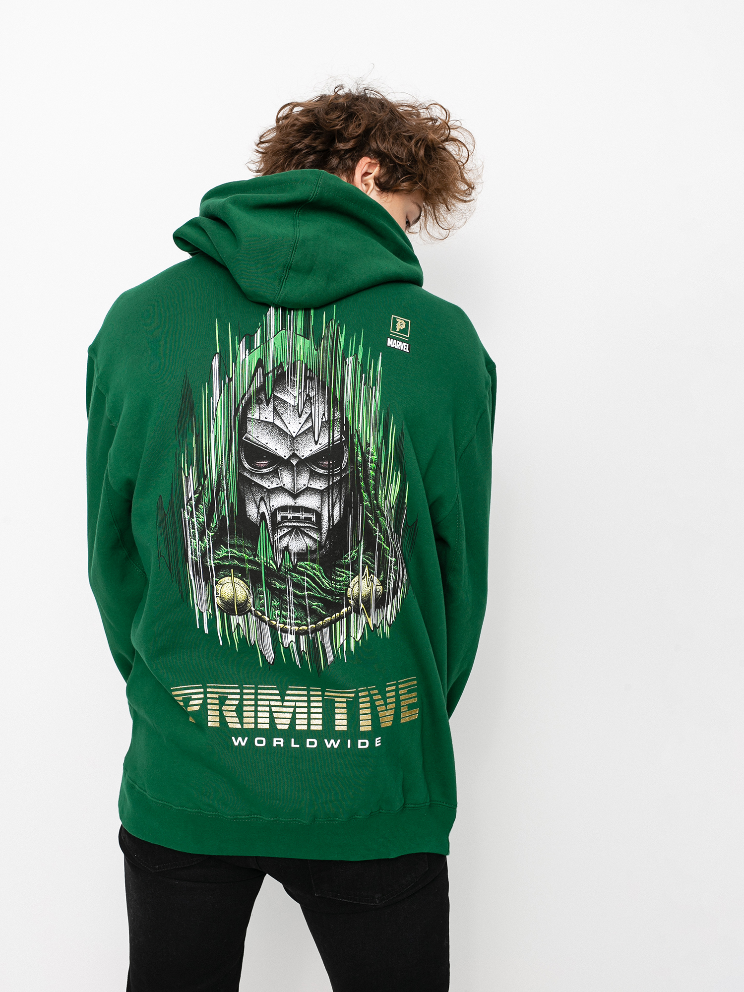 Bluza z kapturem Primitive Doom HD (dark green)