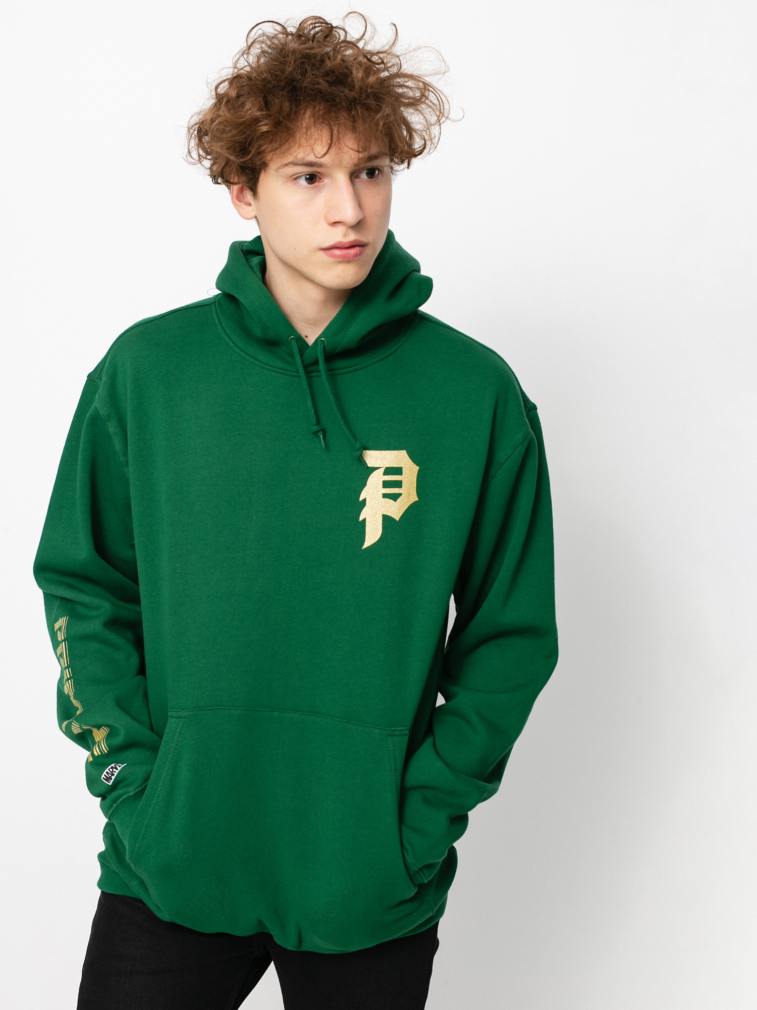 Bluza z kapturem Primitive Doom HD (dark green)