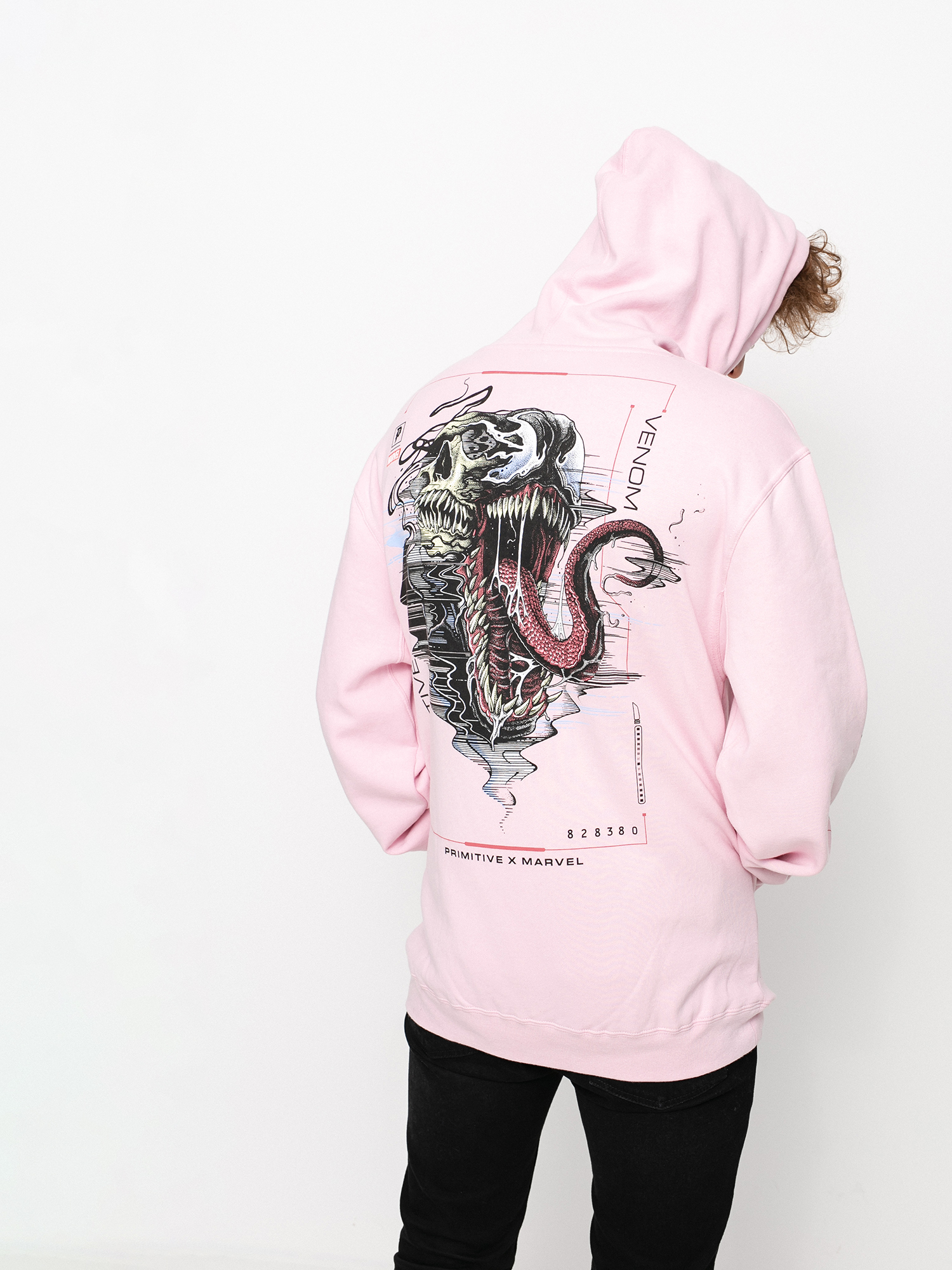 Bluza z kapturem Primitive Venom HD (pink)