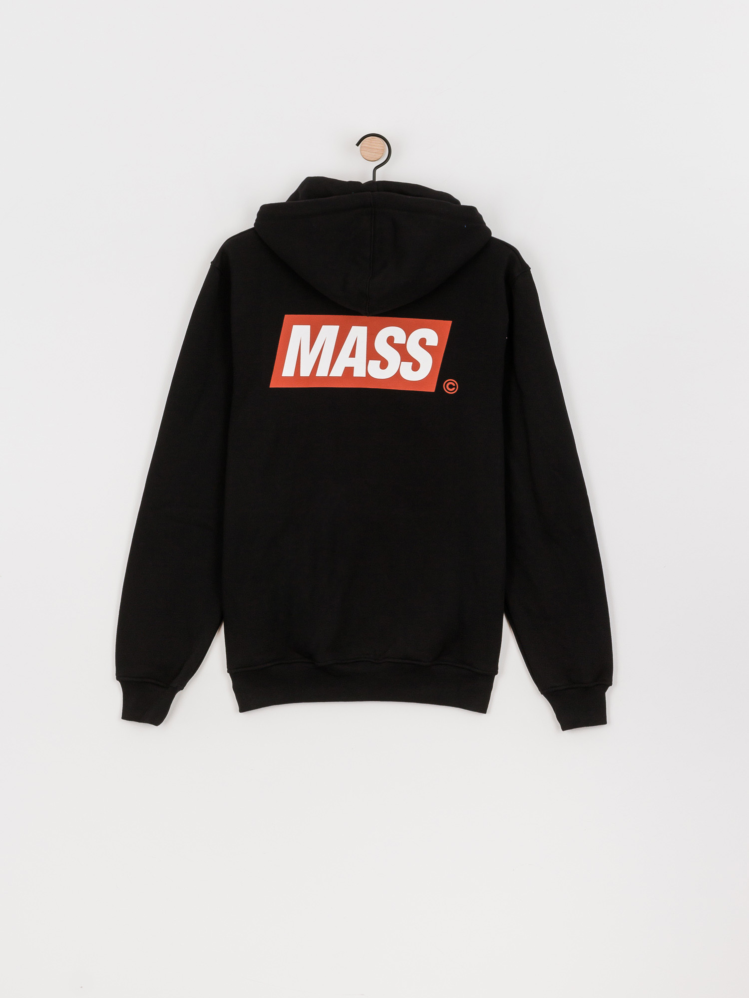 Bluza z kapturem MassDnm Box Zip ZHD (black)