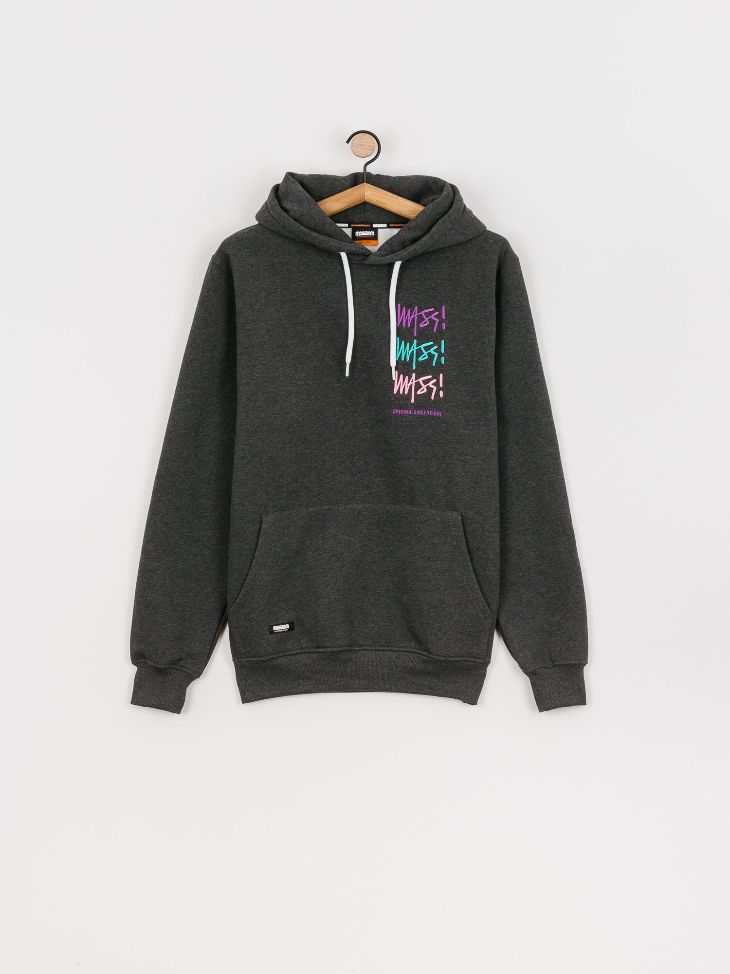 Bluza z kapturem MassDnm Multisign HD (dark heather grey)