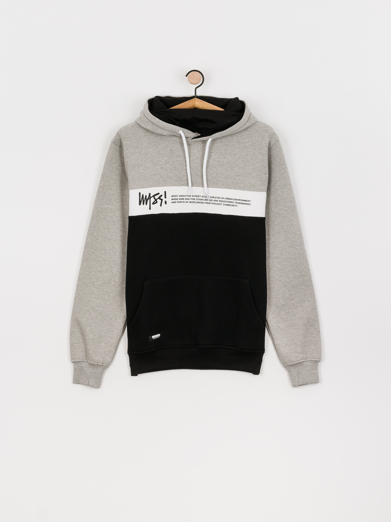 Bluza z kapturem MassDnm Special HD (light heather grey/black)