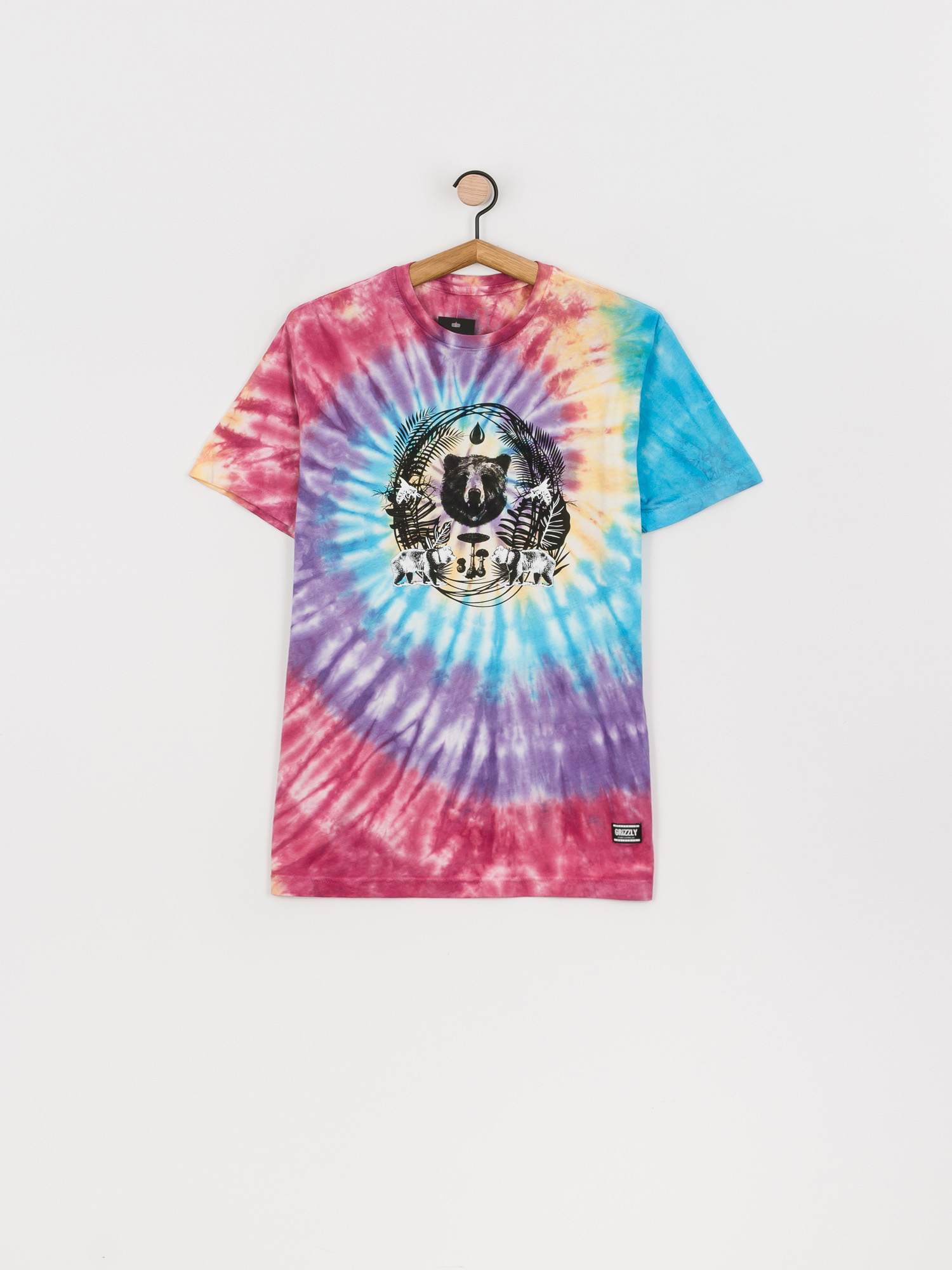 T-shirt Grizzly Griptape Animal Kingdom (tie dye)