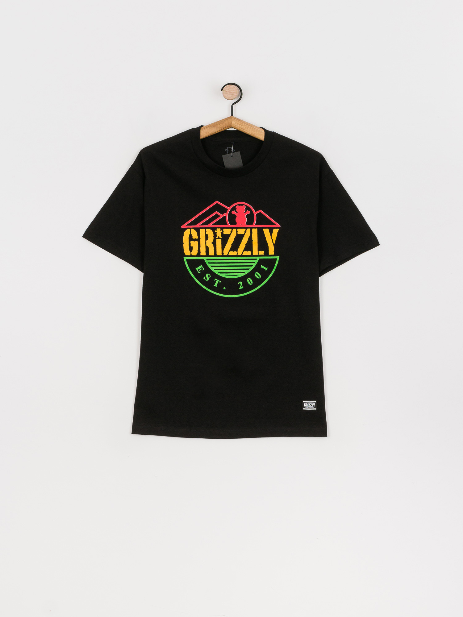 T-shirt Grizzly Griptape Higher Standard (black)