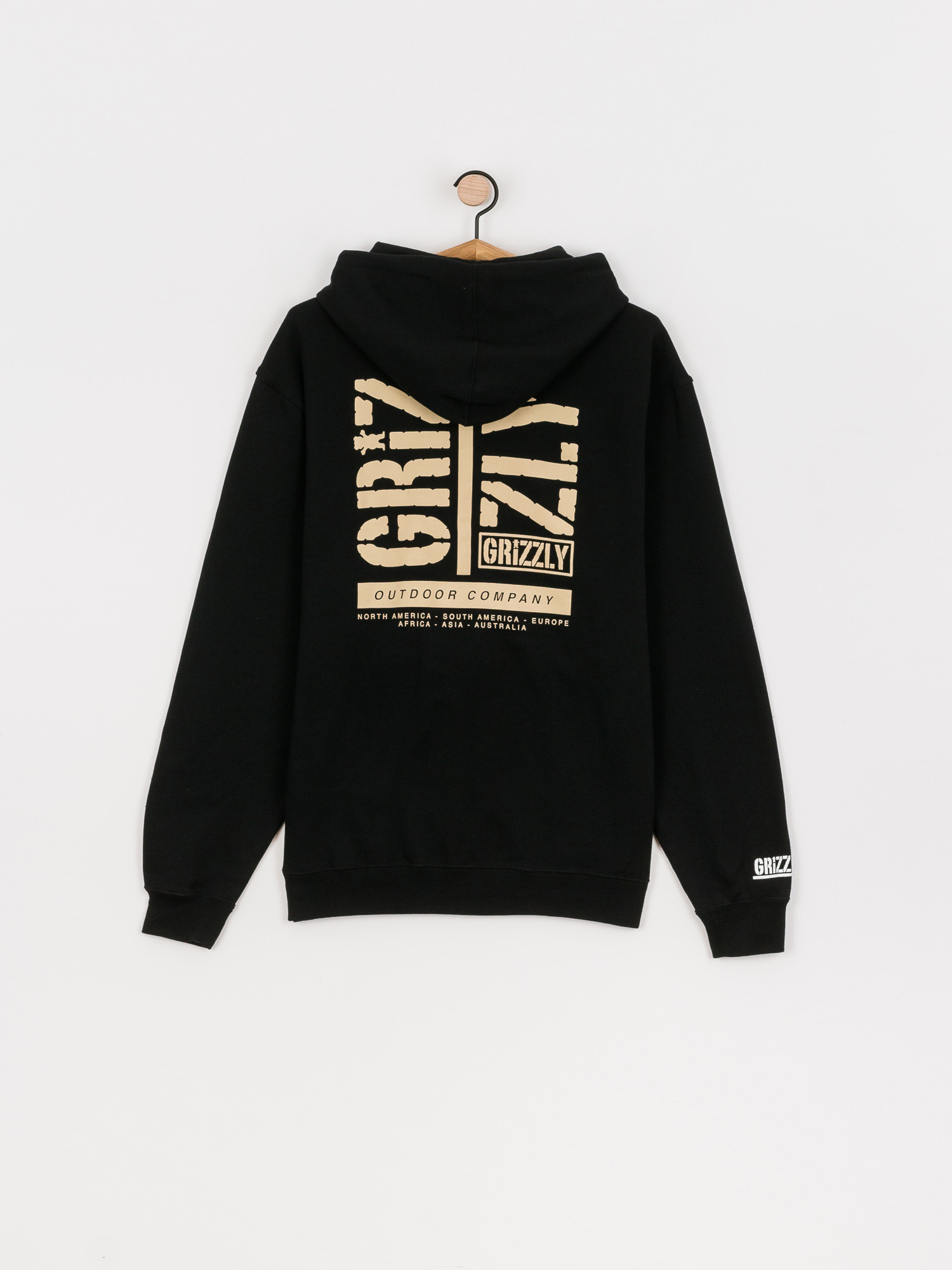 Bluza z kapturem Grizzly Griptape Family Ties HD (black)