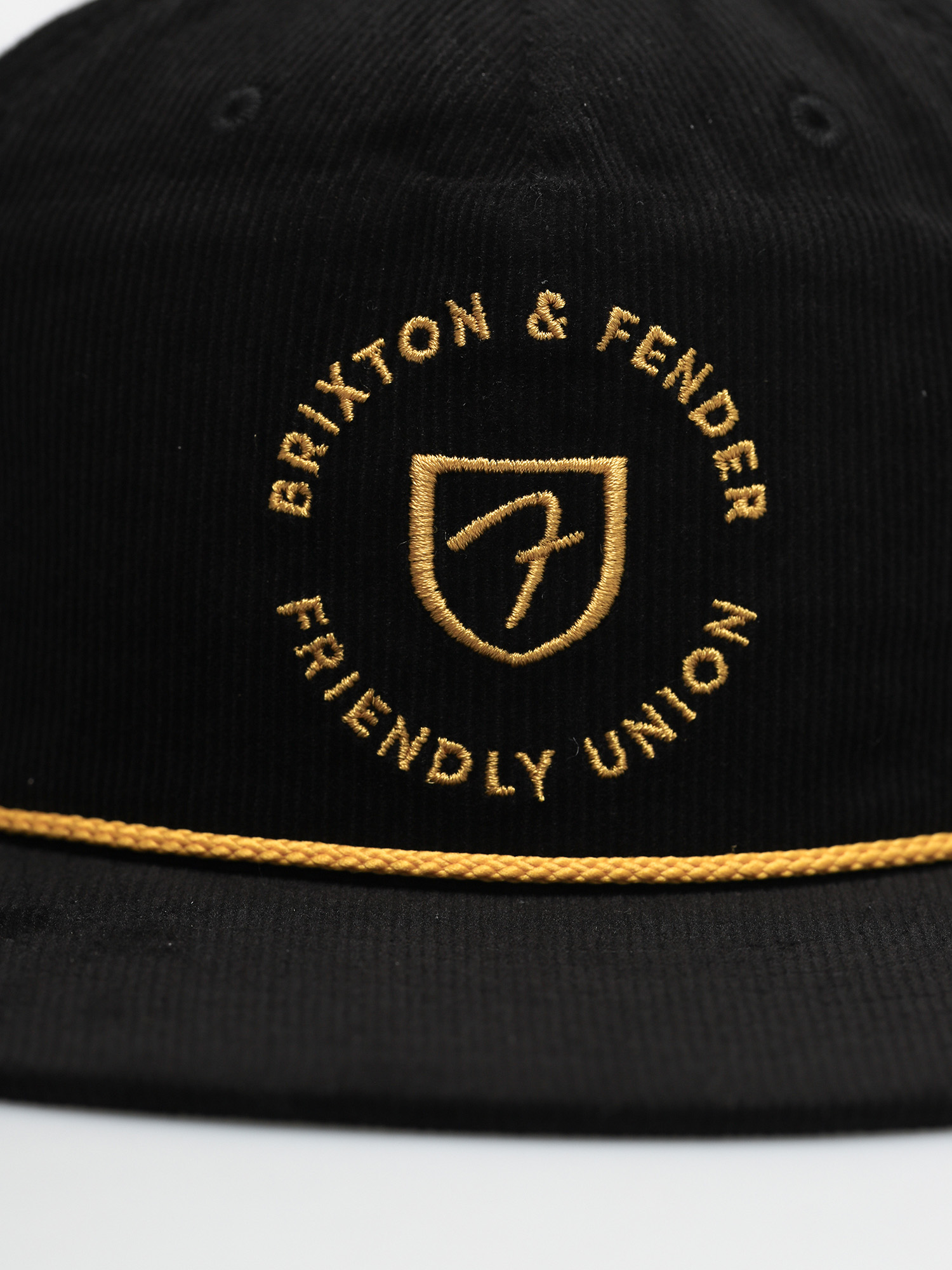 Czapka z daszkiem Brixton Fender Electric Mp Snapback (black/mustard)