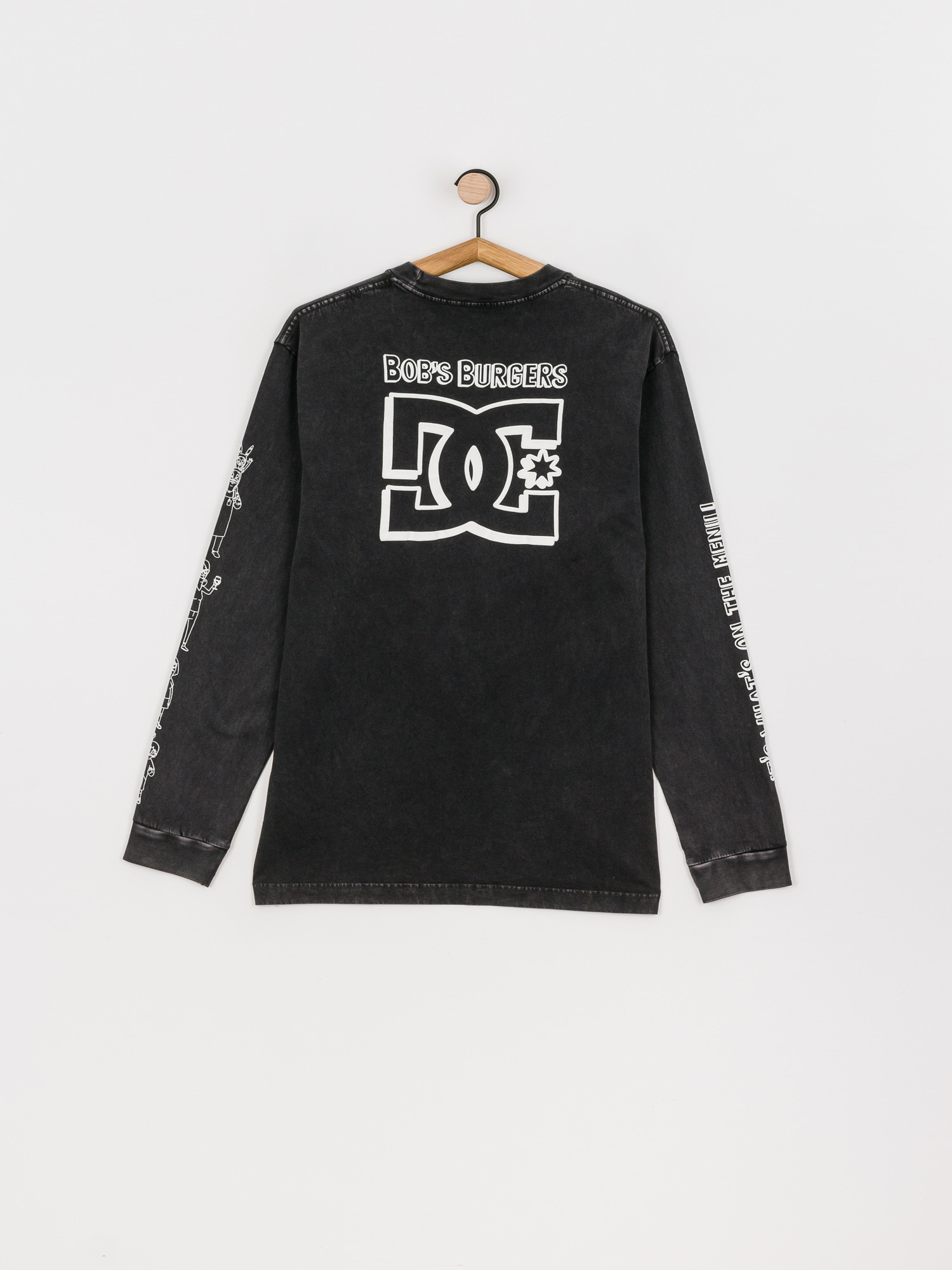 Longsleeve DC X BB Bobs Burgers Whats On The Menu (black)