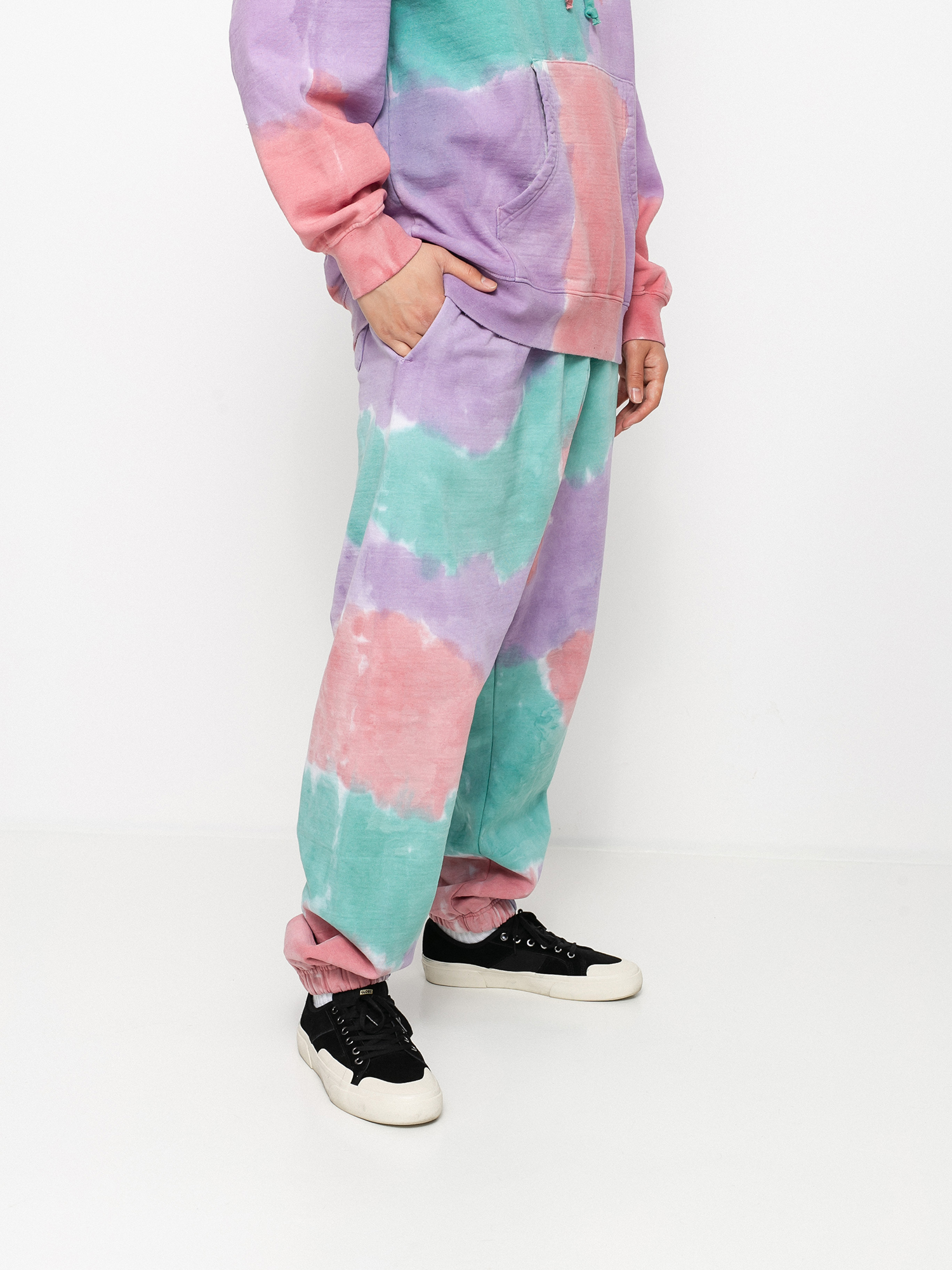 Spodnie OBEY Sustainable Tie Dye (purple nitro multi)