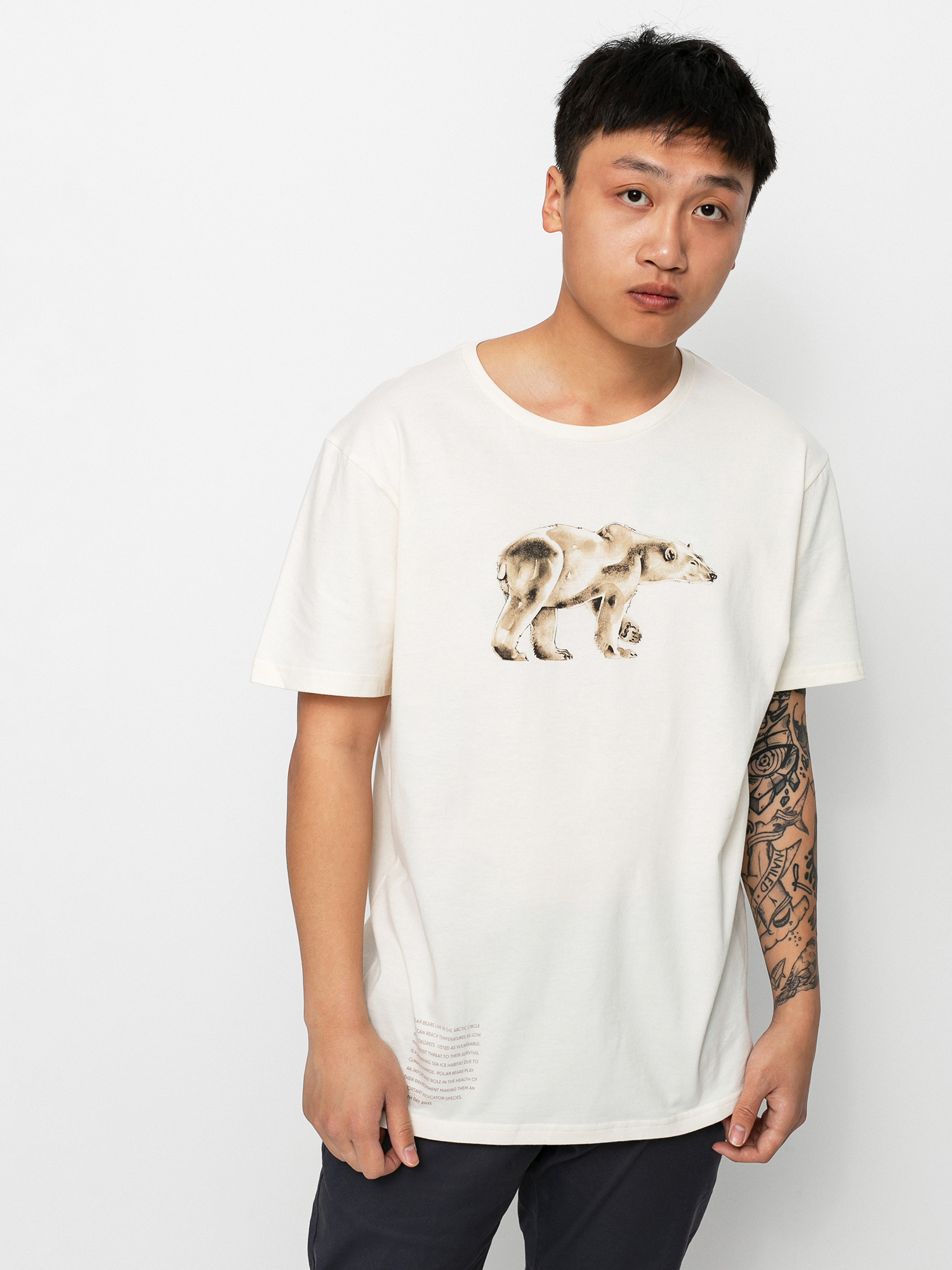 T-shirt Columbia Clarkwall (natural white bear graphic)
