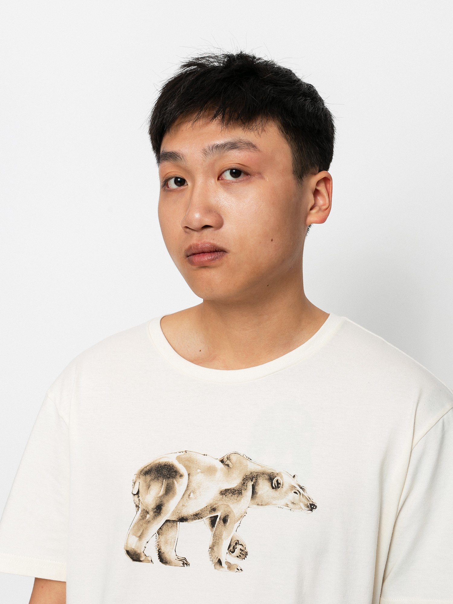 T-shirt Columbia Clarkwall (natural white bear graphic)