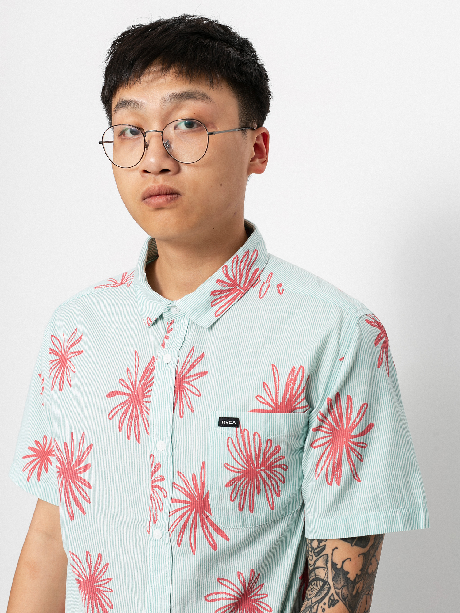 Koszula RVCA Whirls Ls (coral pink)