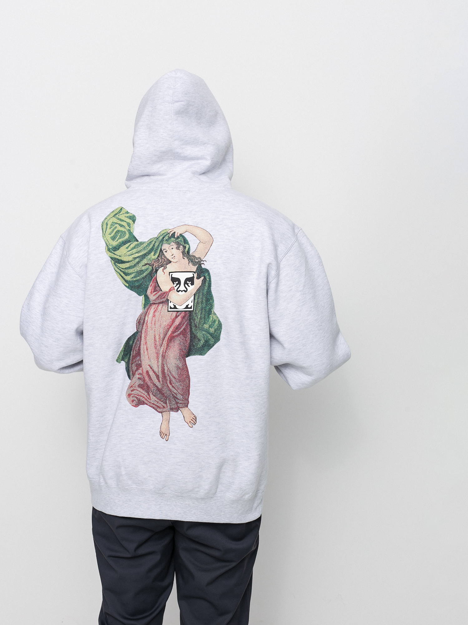 Bluza z kapturem OBEY Beast Of Burden HD (ash grey)
