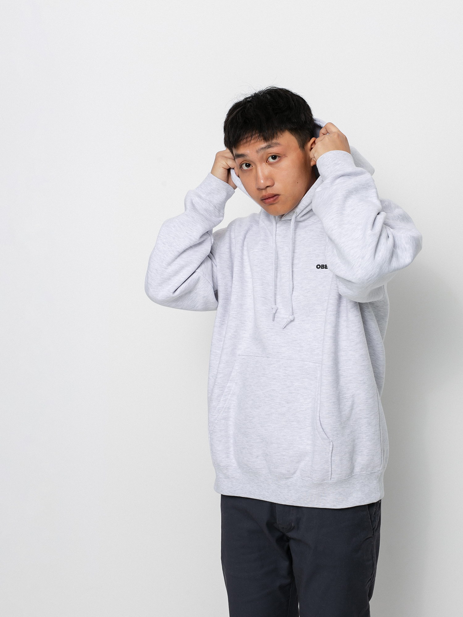 Bluza z kapturem OBEY Beast Of Burden HD (ash grey)