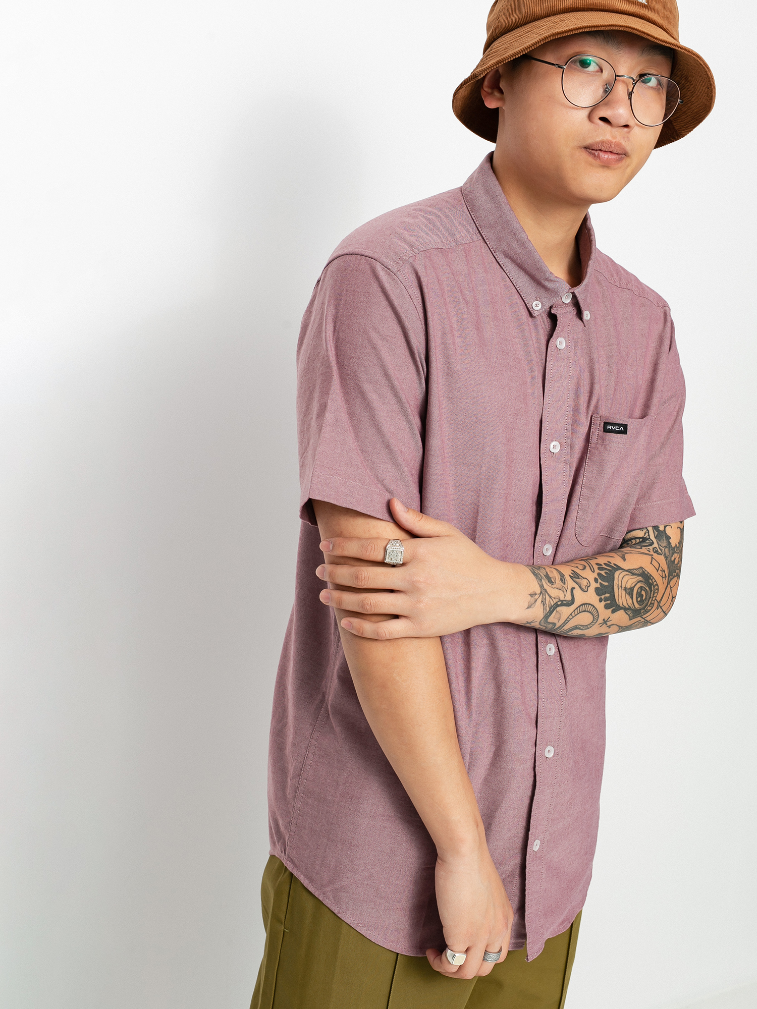Koszula RVCA Thatll Do Stretch (cranberry)