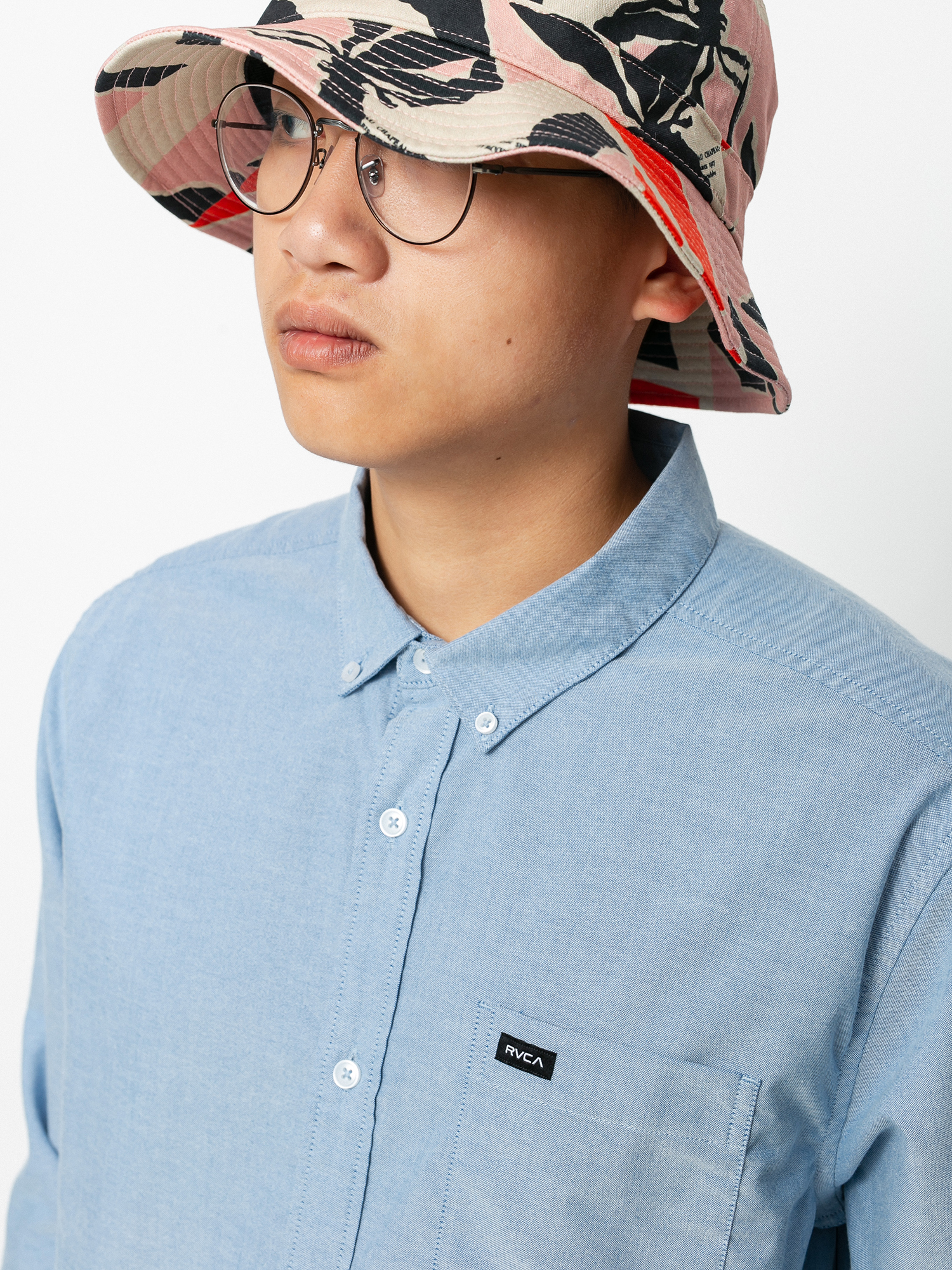 Koszula RVCA Thatll Do Stretch Ls (oxford blue)
