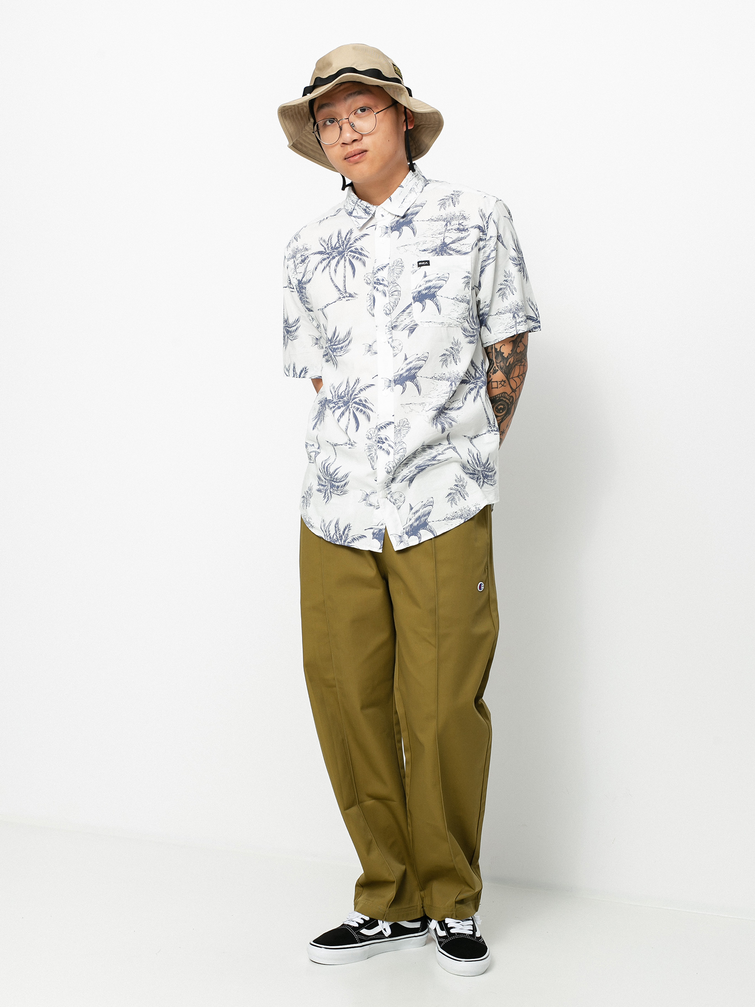 Koszula RVCA Panic Point (antique white)