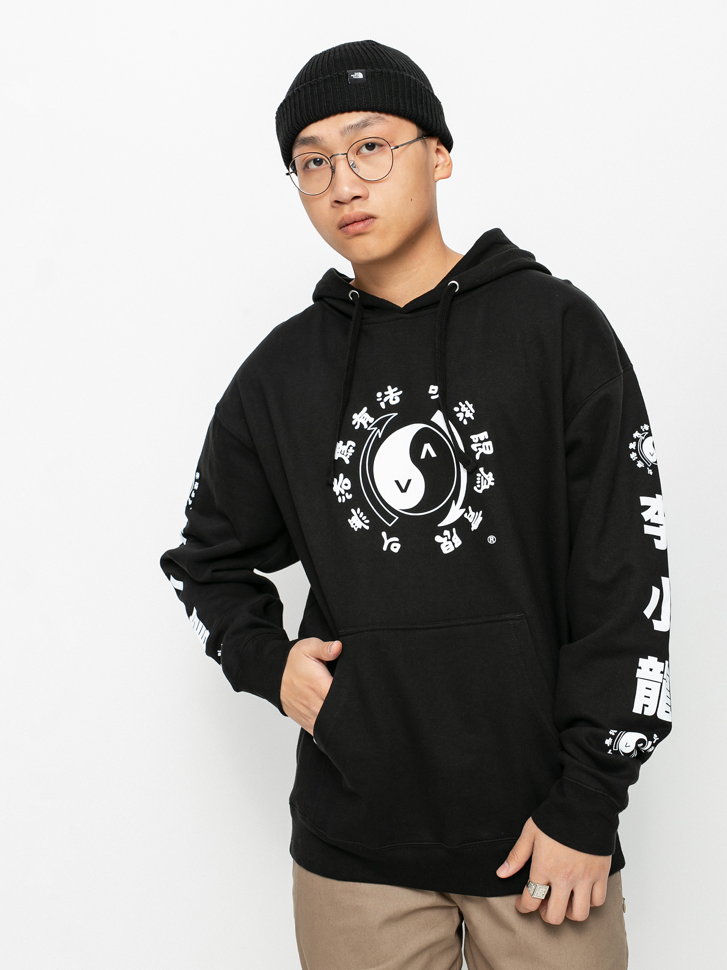 Bluza z kapturem RVCA Eighty Years HD (black)