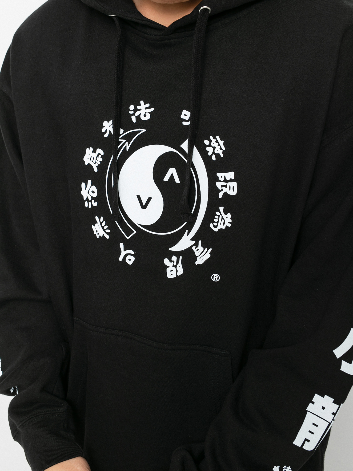 Bluza z kapturem RVCA Eighty Years HD (black)