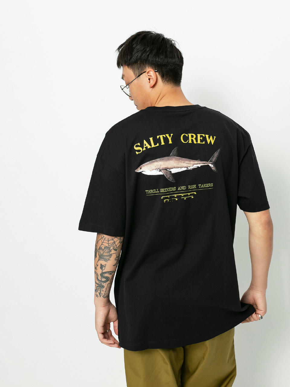 T-shirt Salty Crew Bruce Prenium (black)