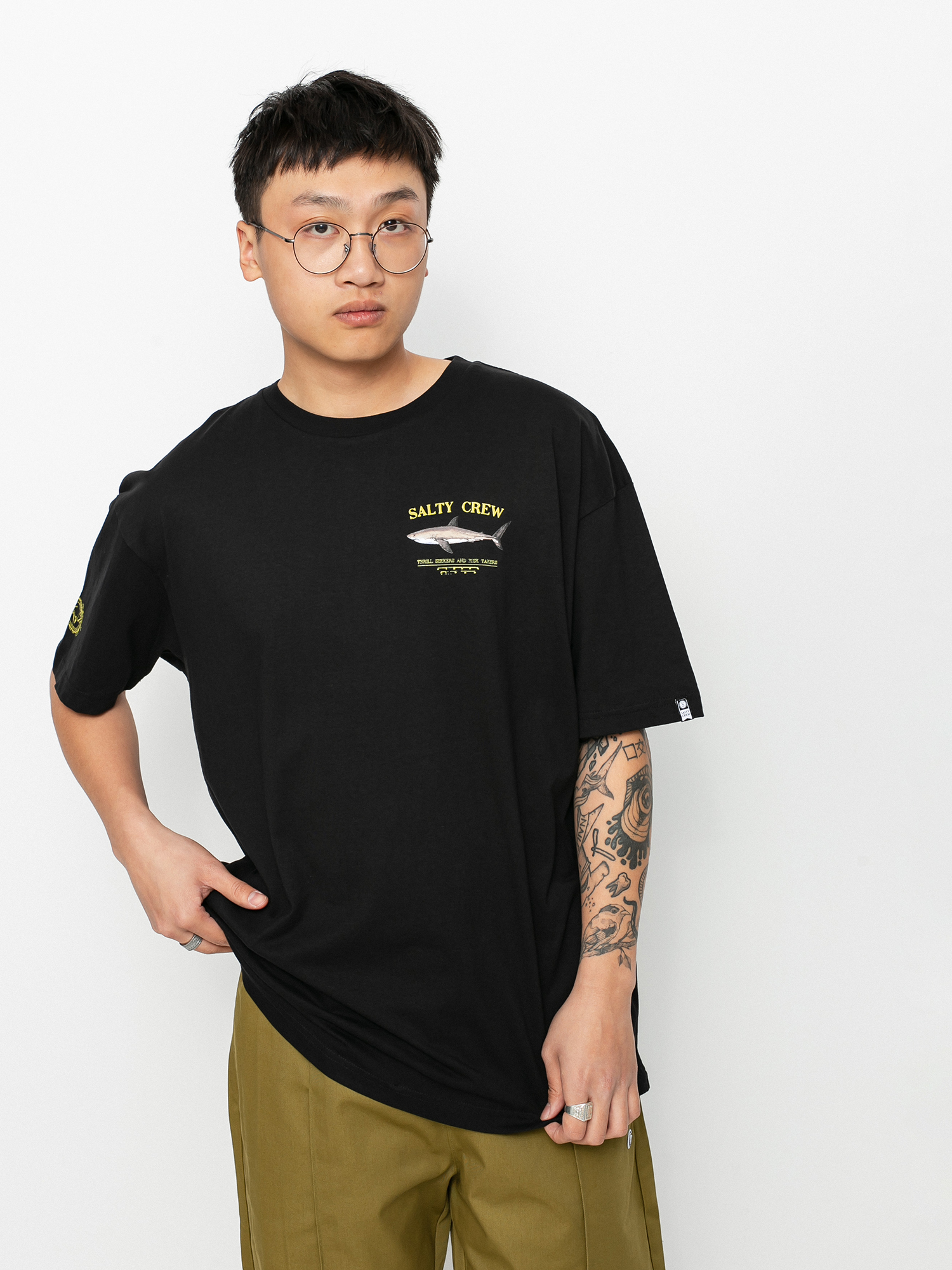 T-shirt Salty Crew Bruce Prenium (black)