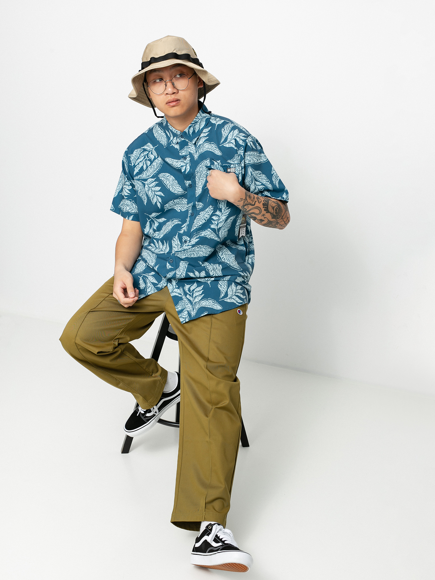 Koszula Salty Crew Westerly Uv (indigo)