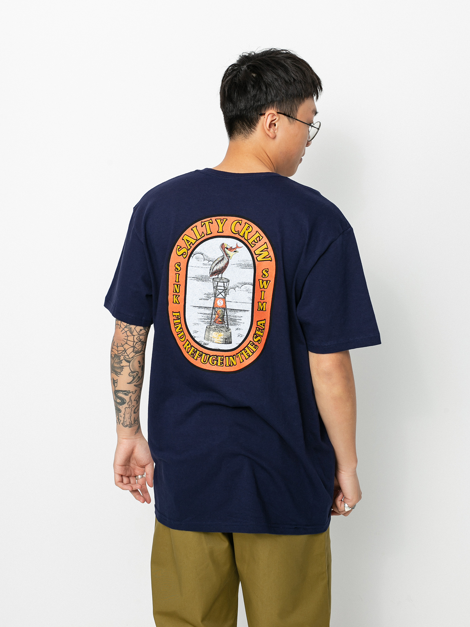 T-shirt Salty Crew Perched Standard (navy)