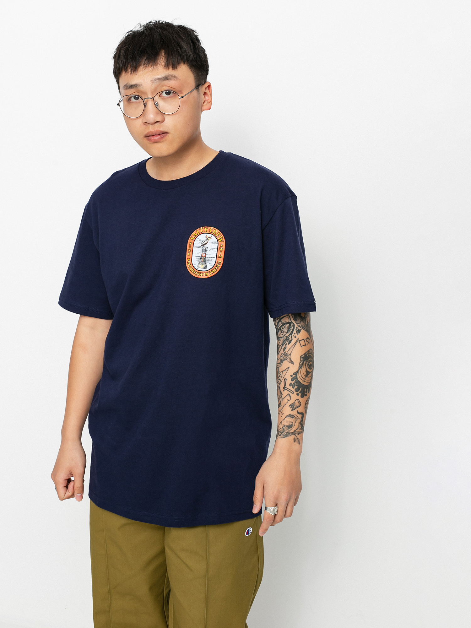 T-shirt Salty Crew Perched Standard (navy)