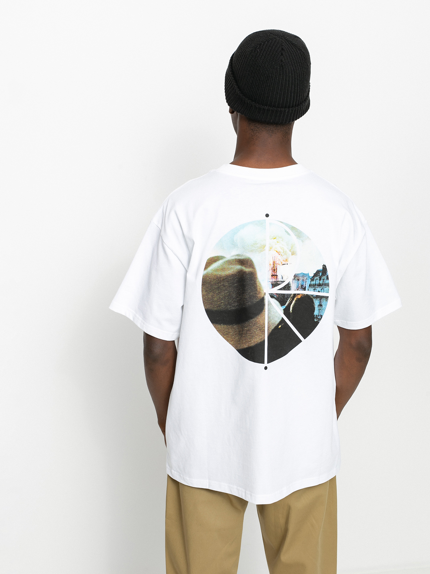 T-shirt Polar Skate Notre Dame Fill Logo (white)