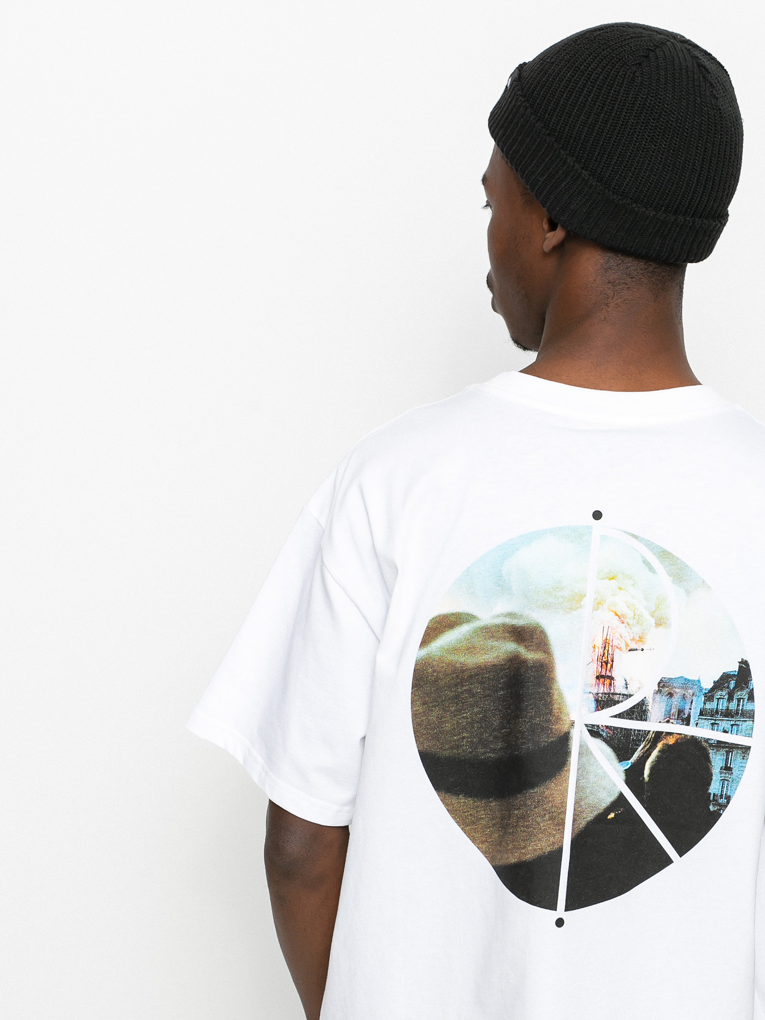 T-shirt Polar Skate Notre Dame Fill Logo (white)