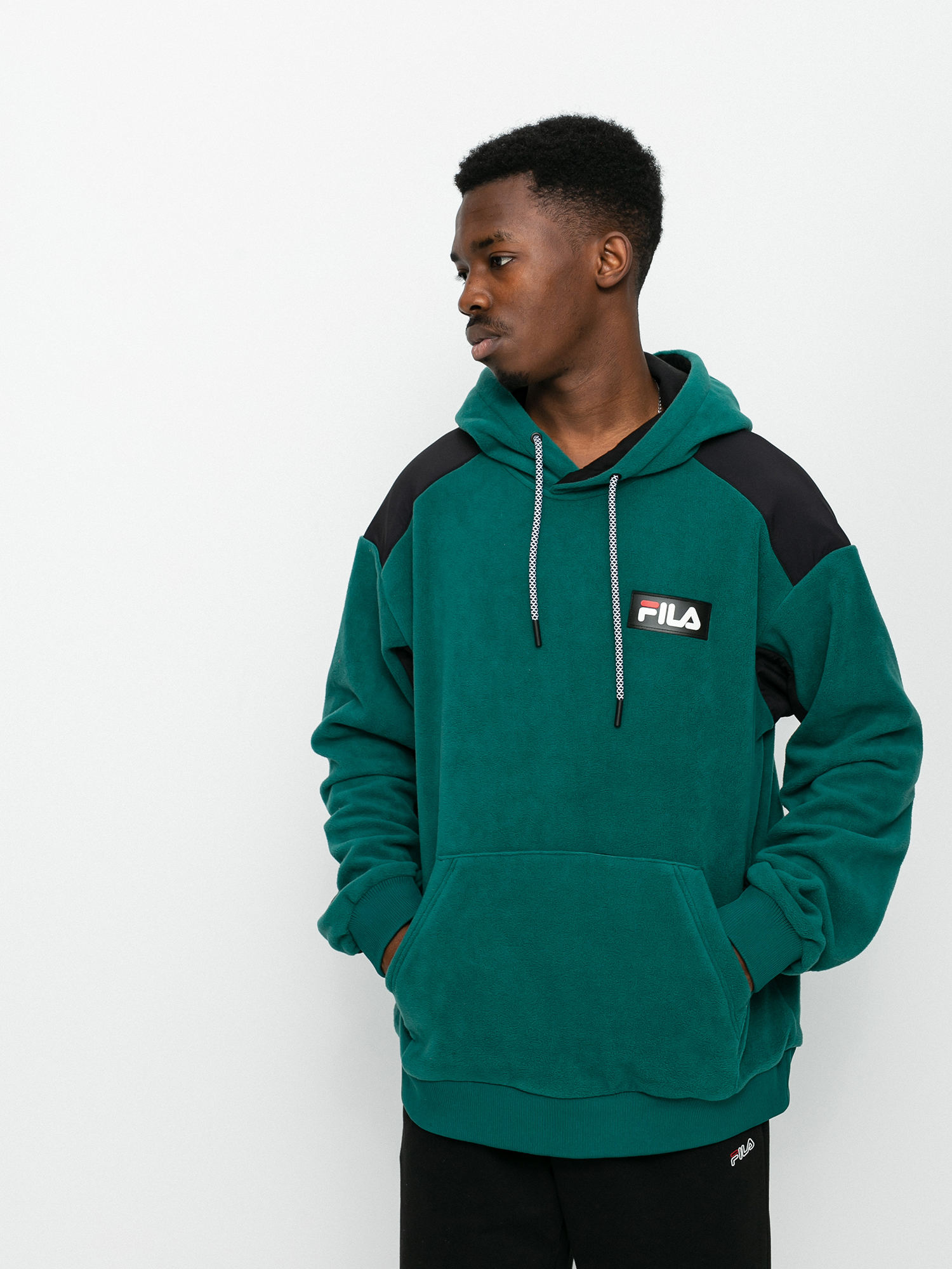 Bluza z kapturem Fila Crevan HD (storm/black)