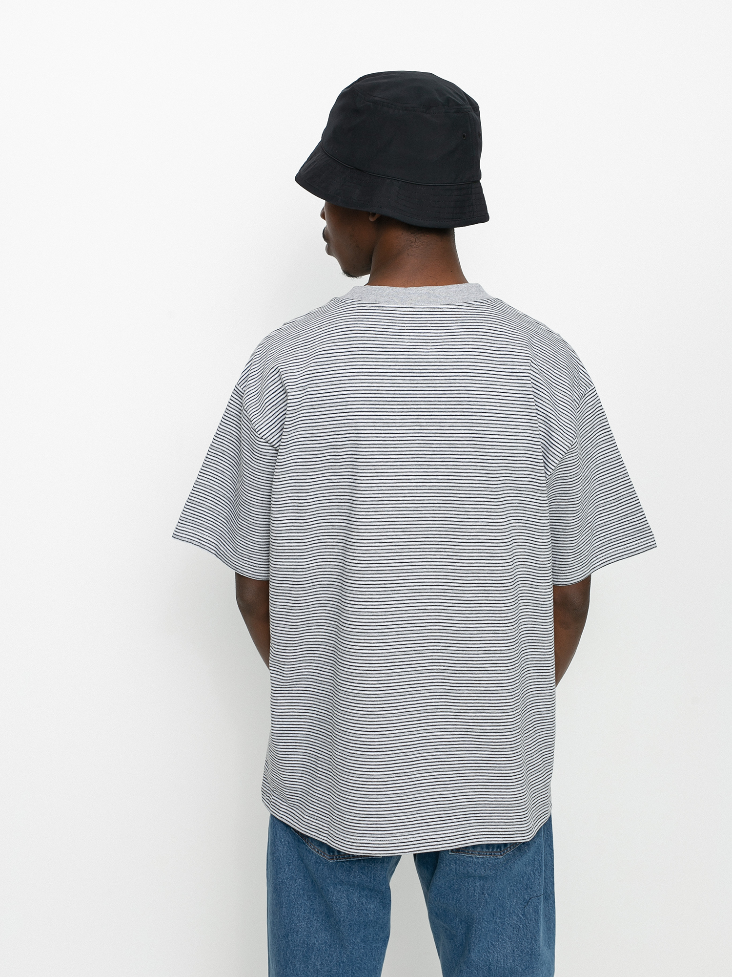 T-shirt Polar Skate Stripe Pocket (grey)