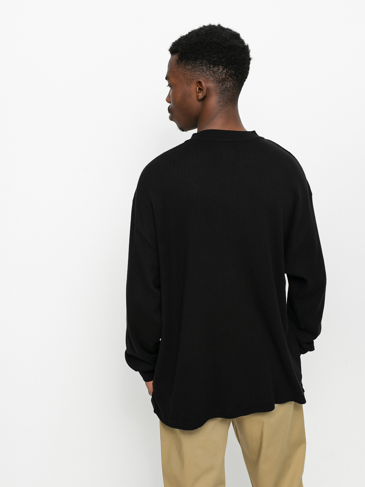 Longsleeve Polar Skate Rib Henley (black)